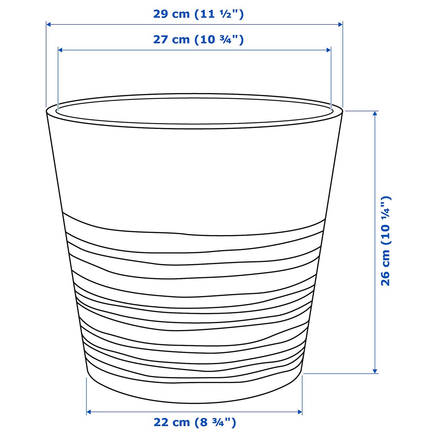 MUSKOT Plant pot