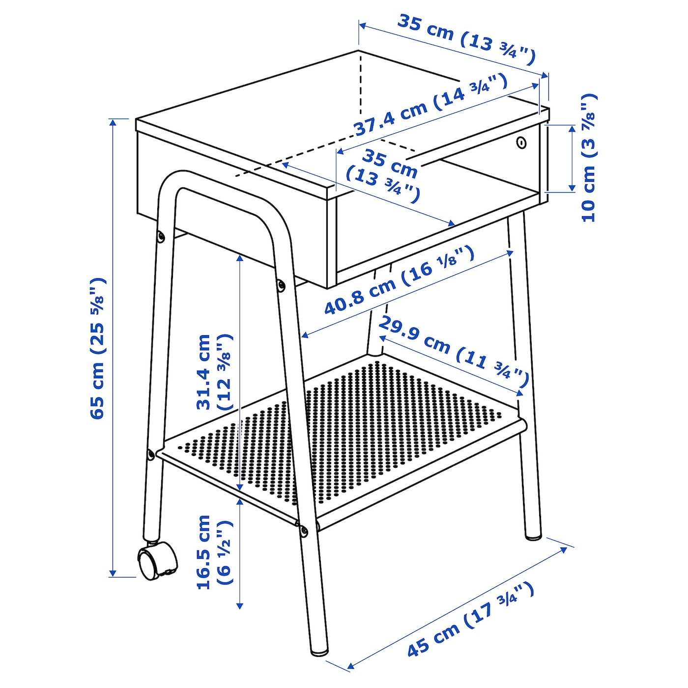 SETSKOG Bedside table