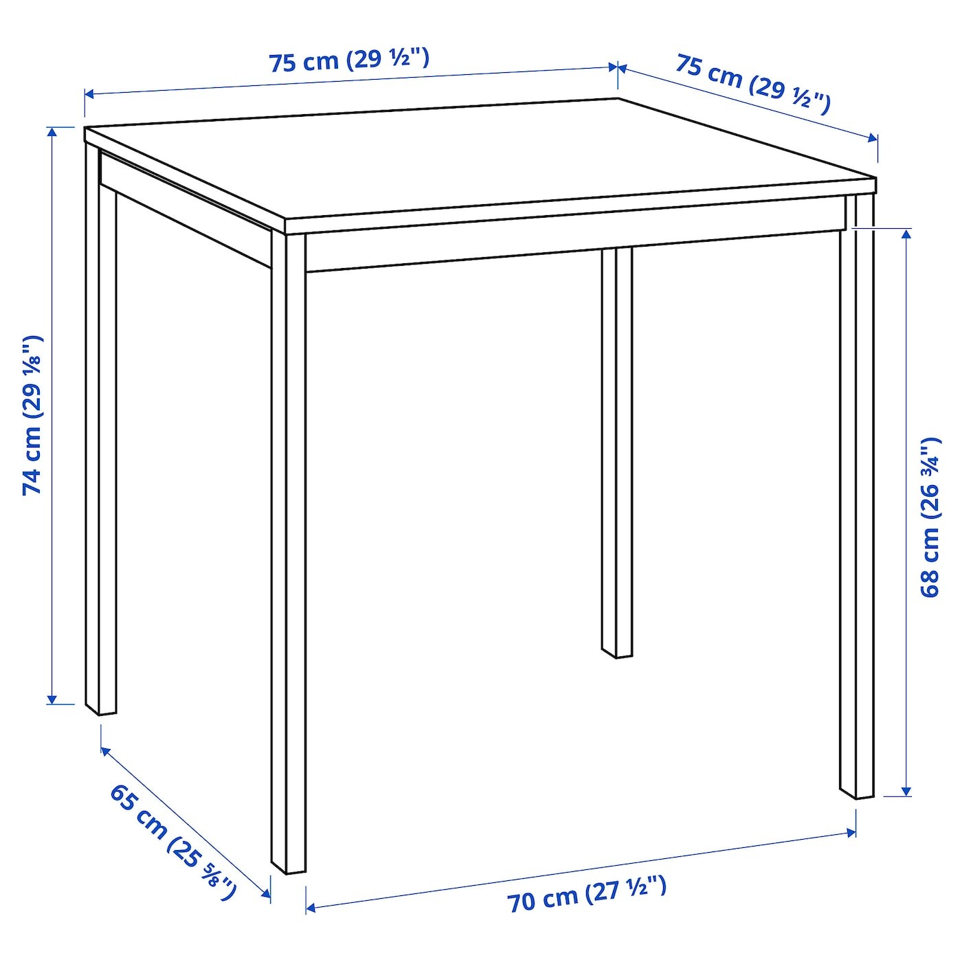 MELLTORP / MARIUS Table and 2 stools