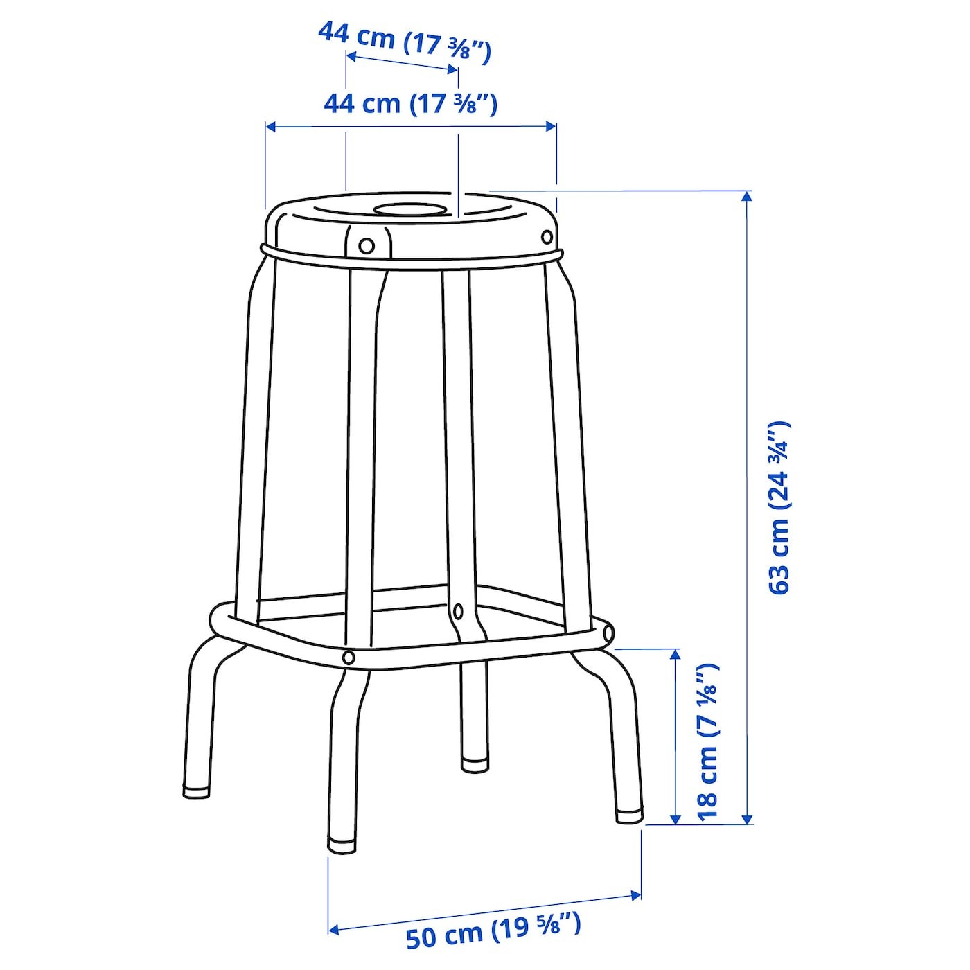 RÅSKOG Bar stool