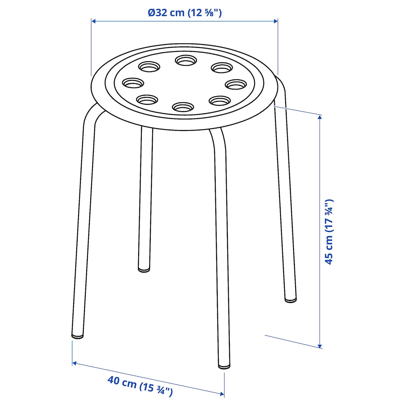 MELLTORP / MARIUS Table and 4 stools