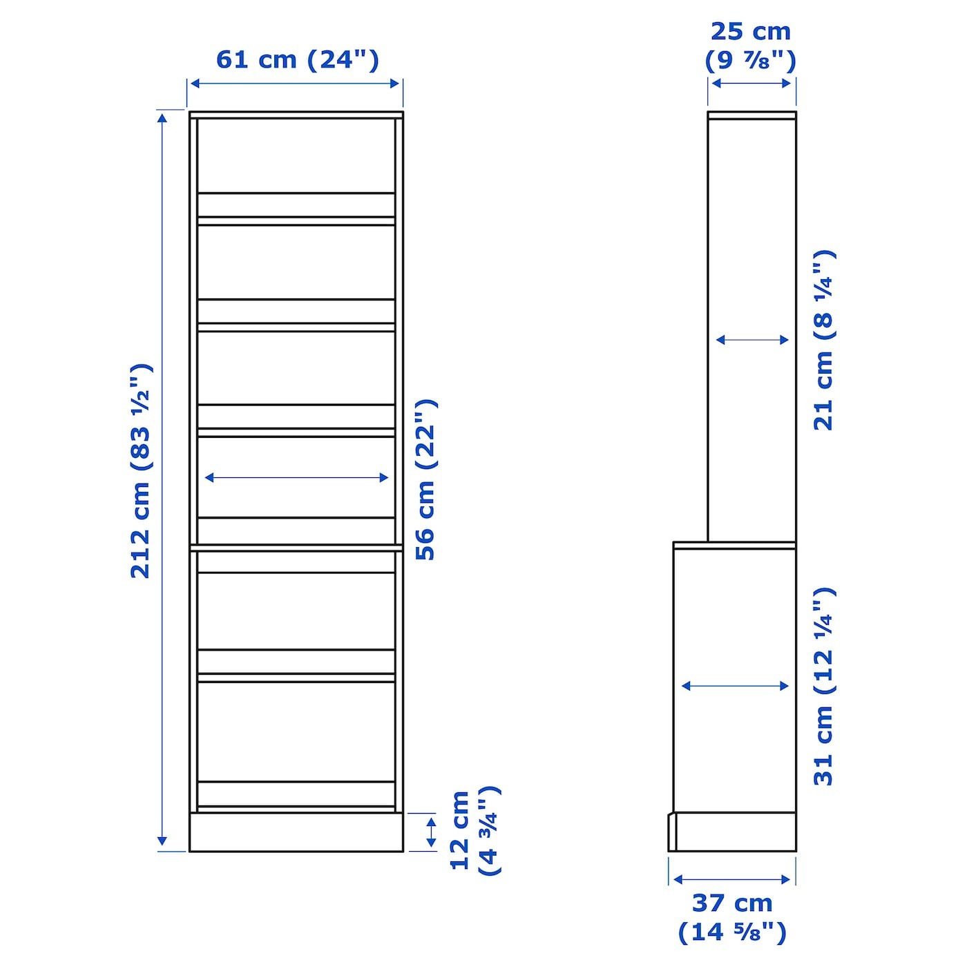 HAVSTA Shelving unit with plinth