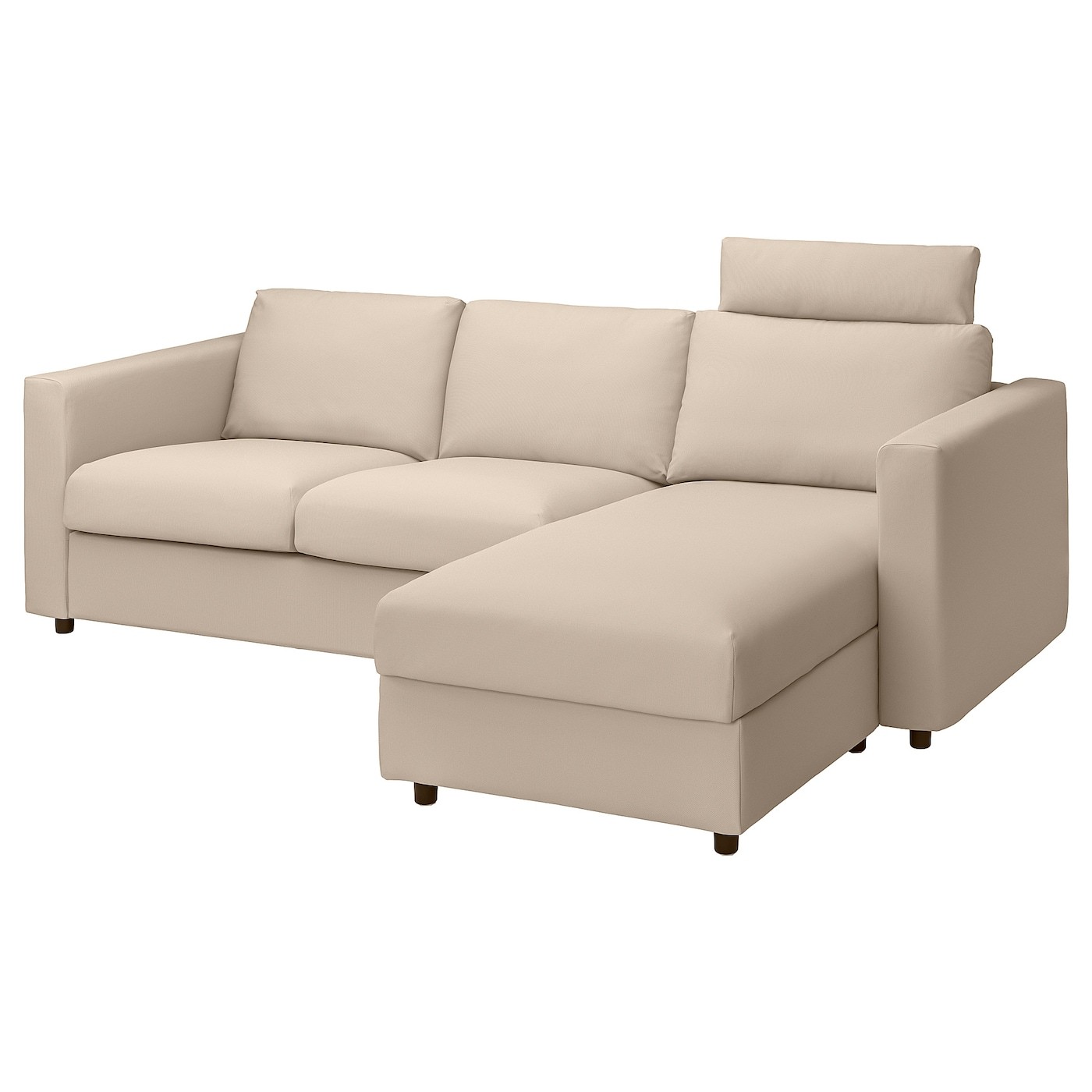 VIMLE Cover 3-seat sofa w chaise longue