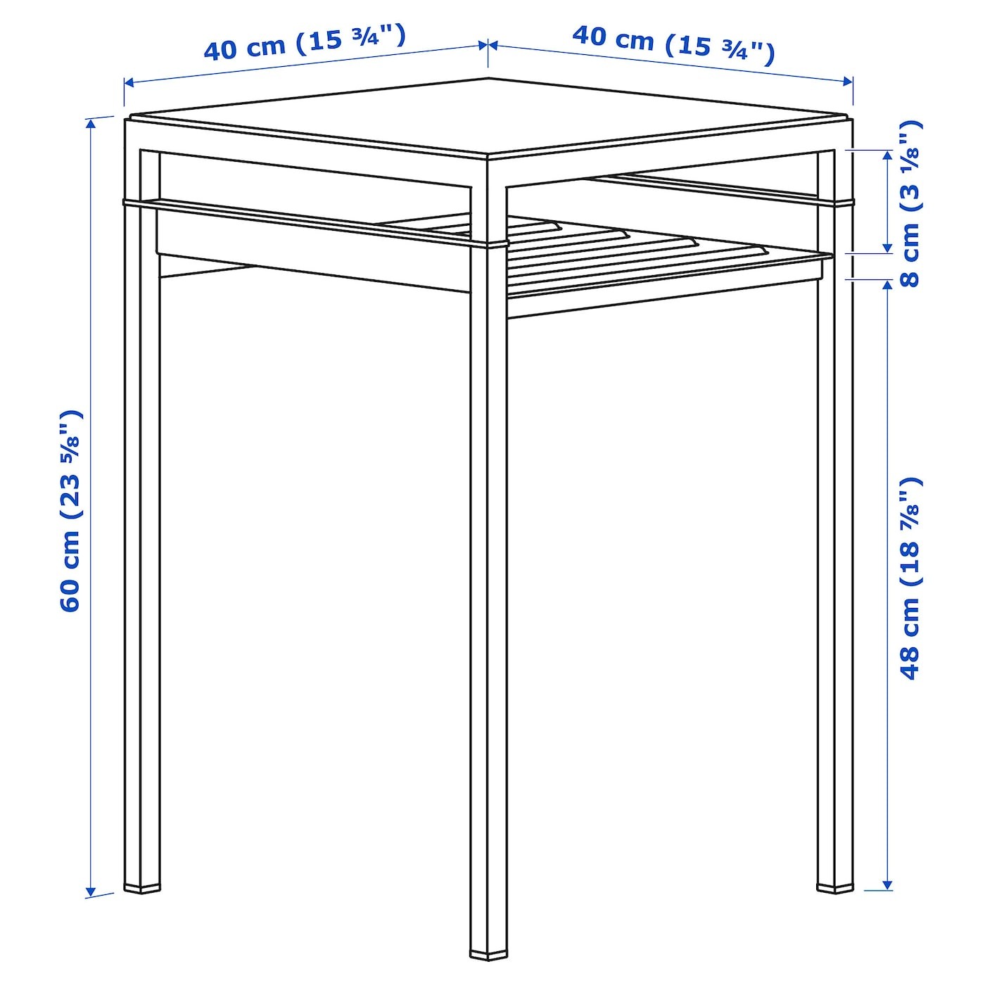 NYBODA Side table w reversible table top