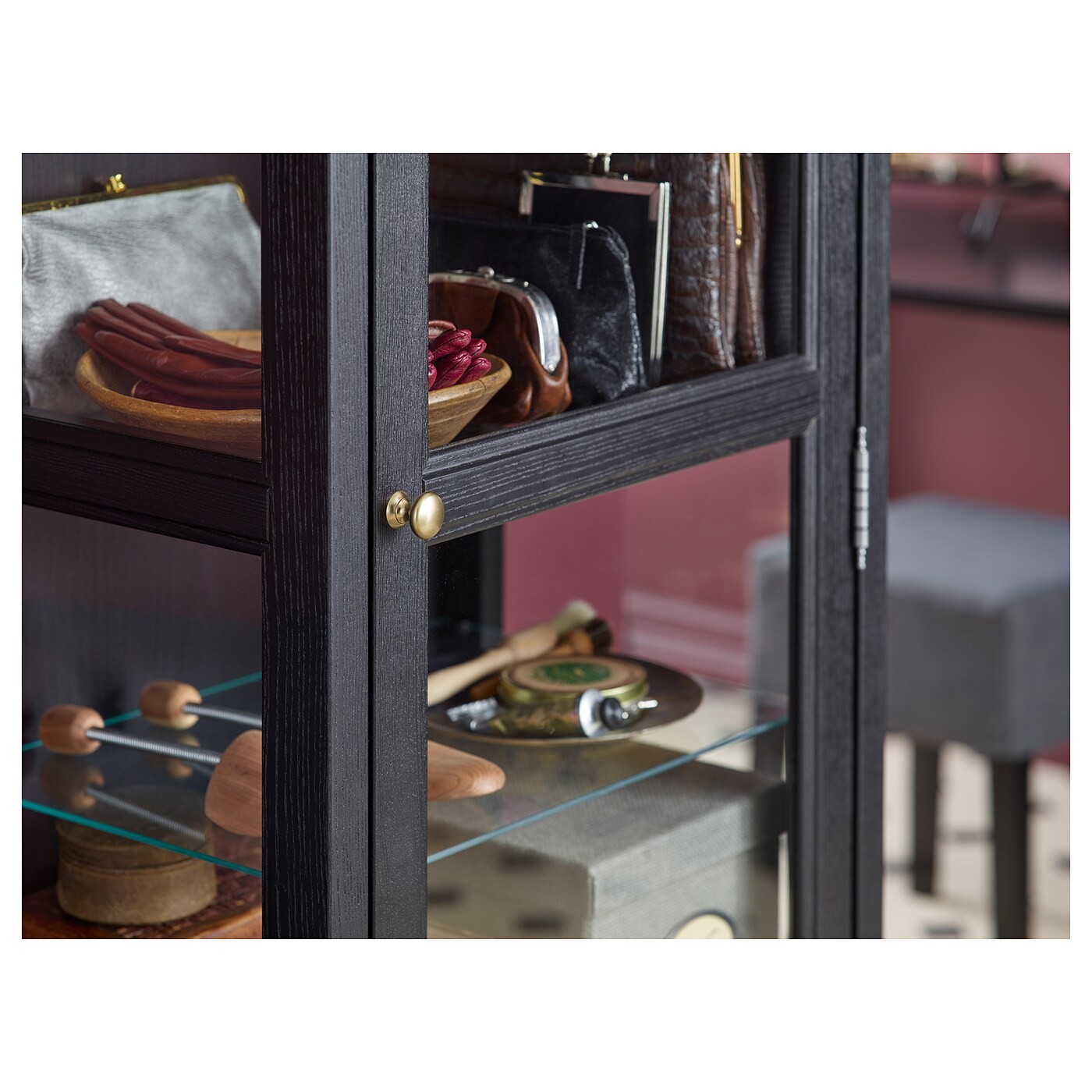 MALSJÖ Glass-door cabinet