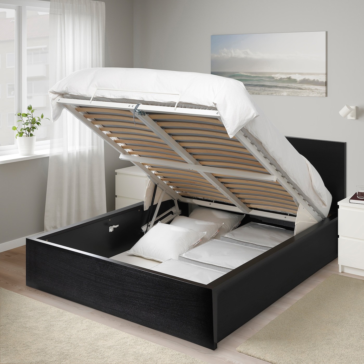 MALM Ottoman bed