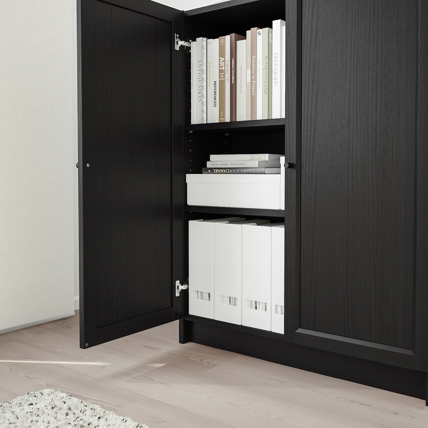 BILLY / OXBERG Bookcase with doors