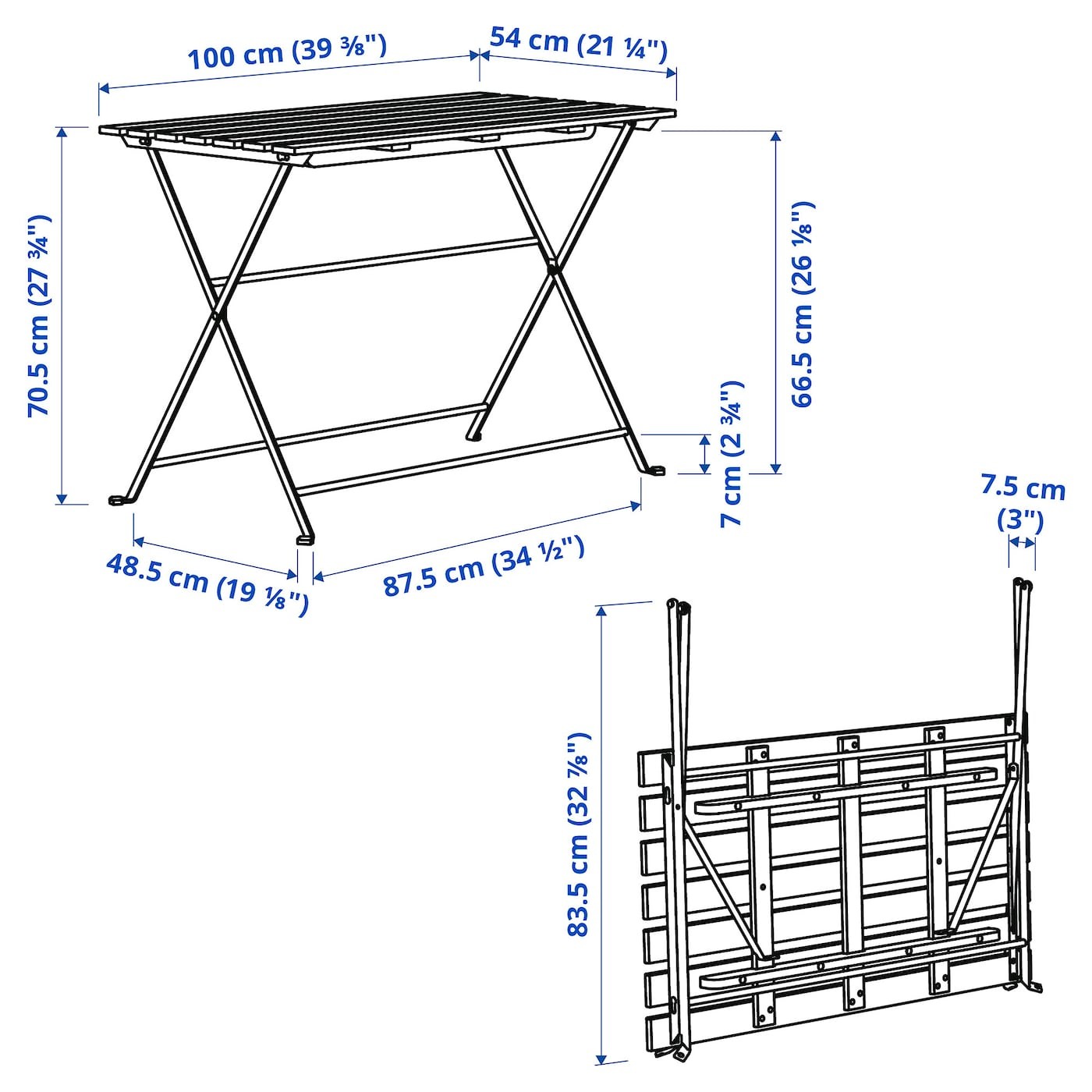 TÄRNÖ Table, outdoor