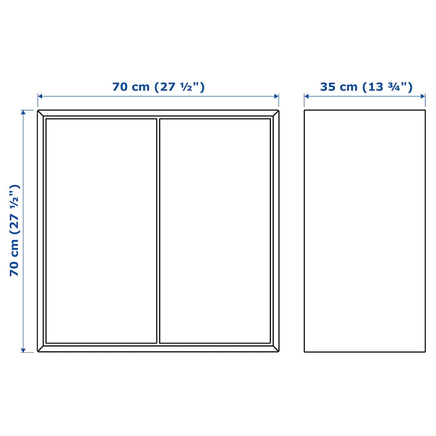 EKET Cabinet w 2 doors and 1 shelf