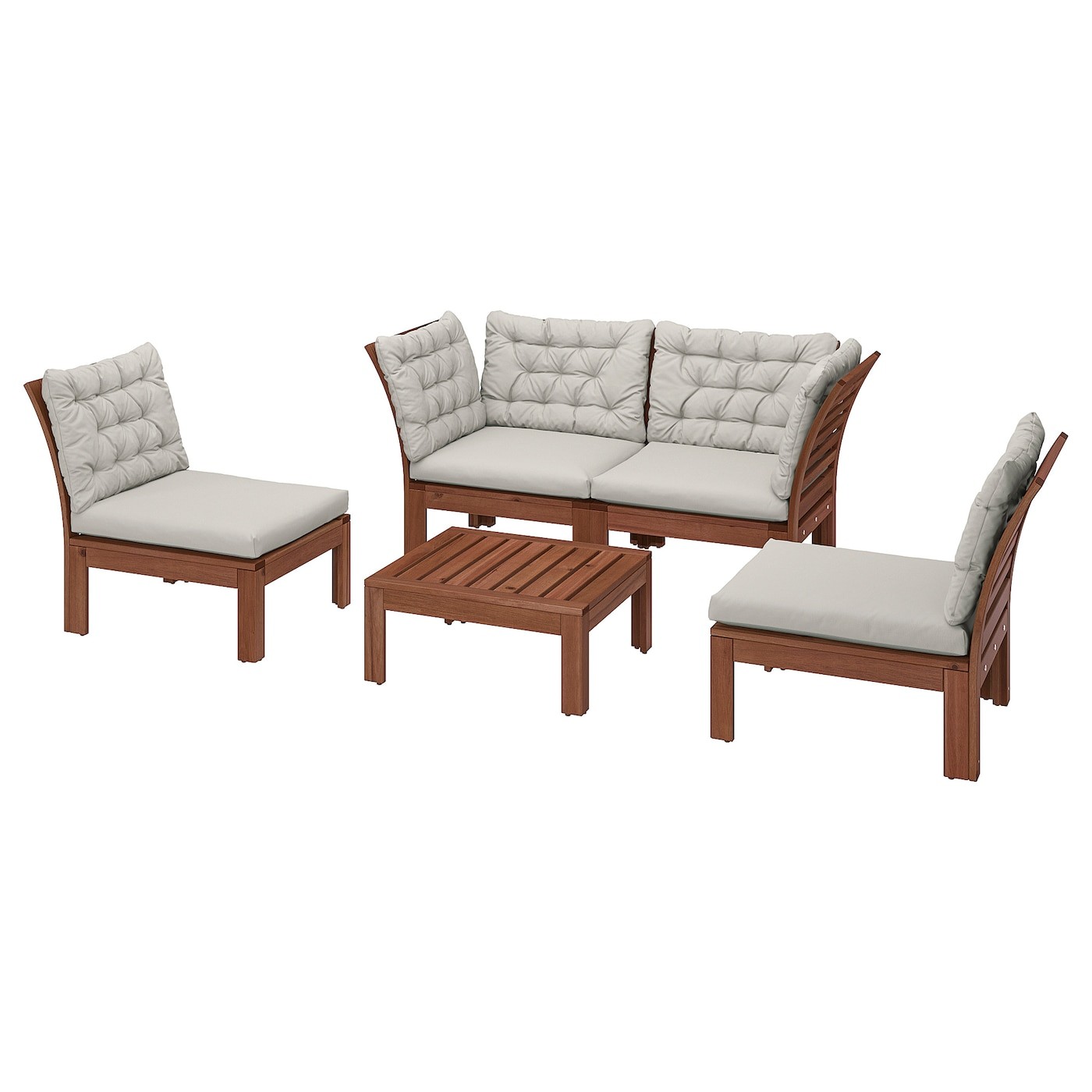 ÄPPLARÖ 4-seat conversation set, outdoor