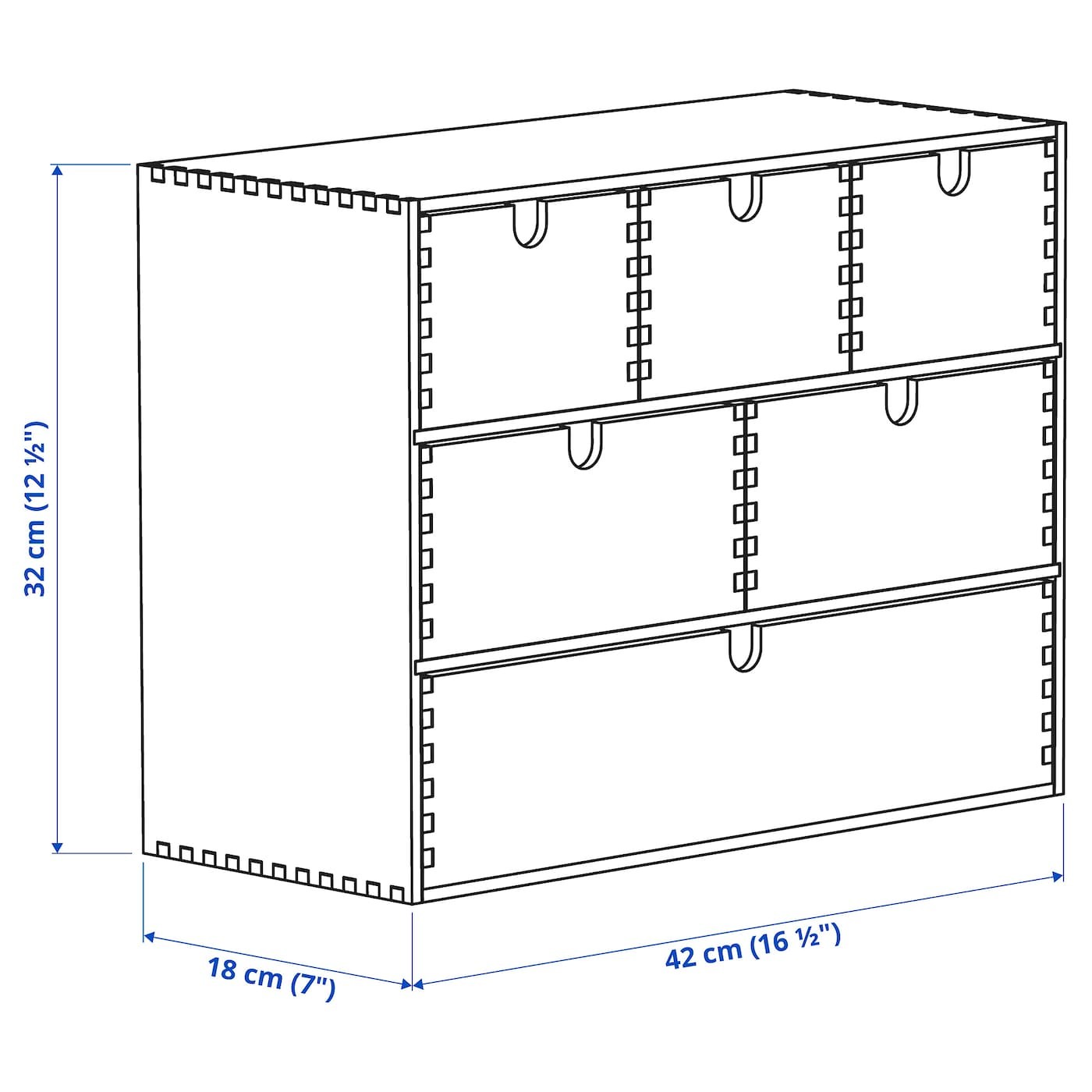 MOPPE Mini chest of drawers