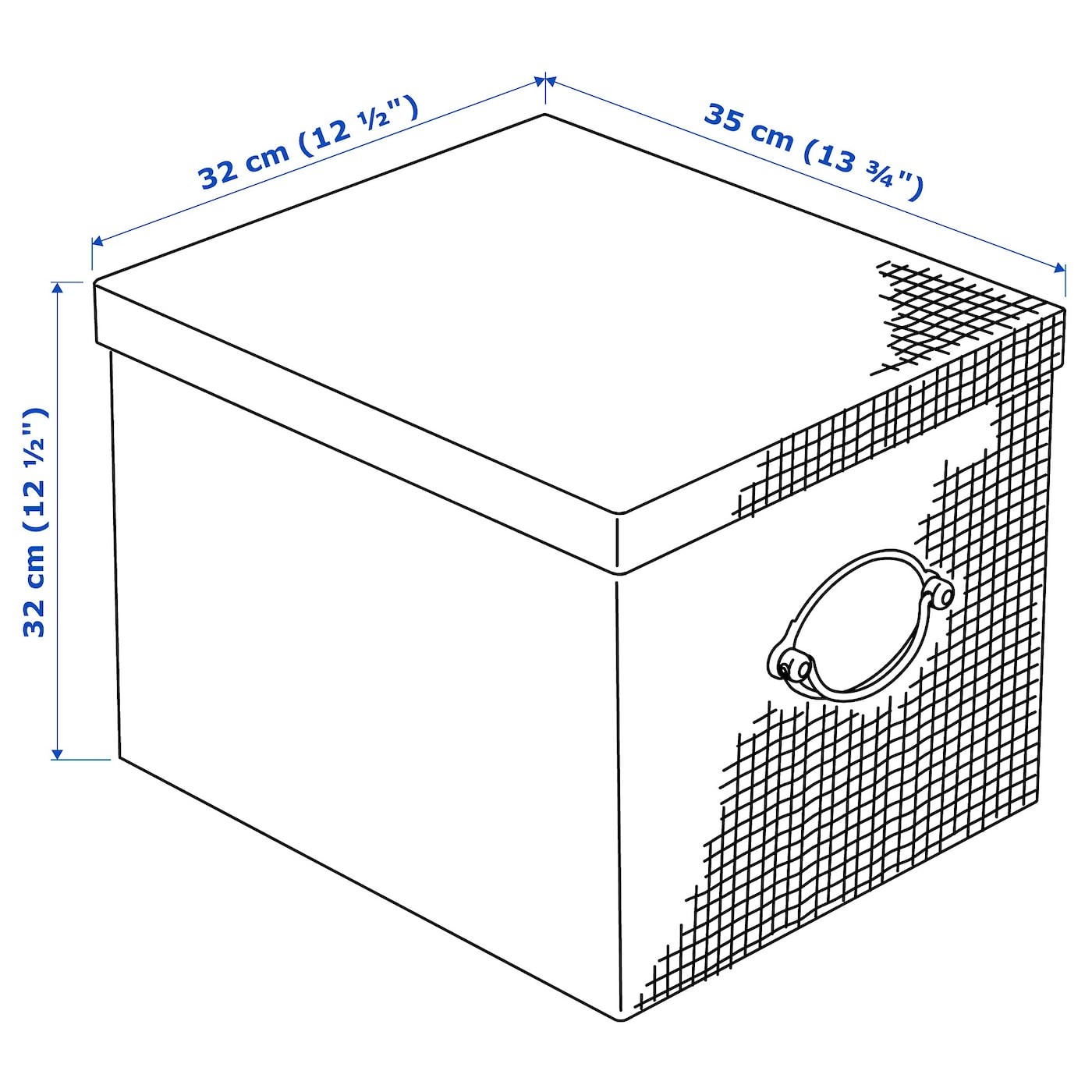 KVARNVIK Storage box with lid