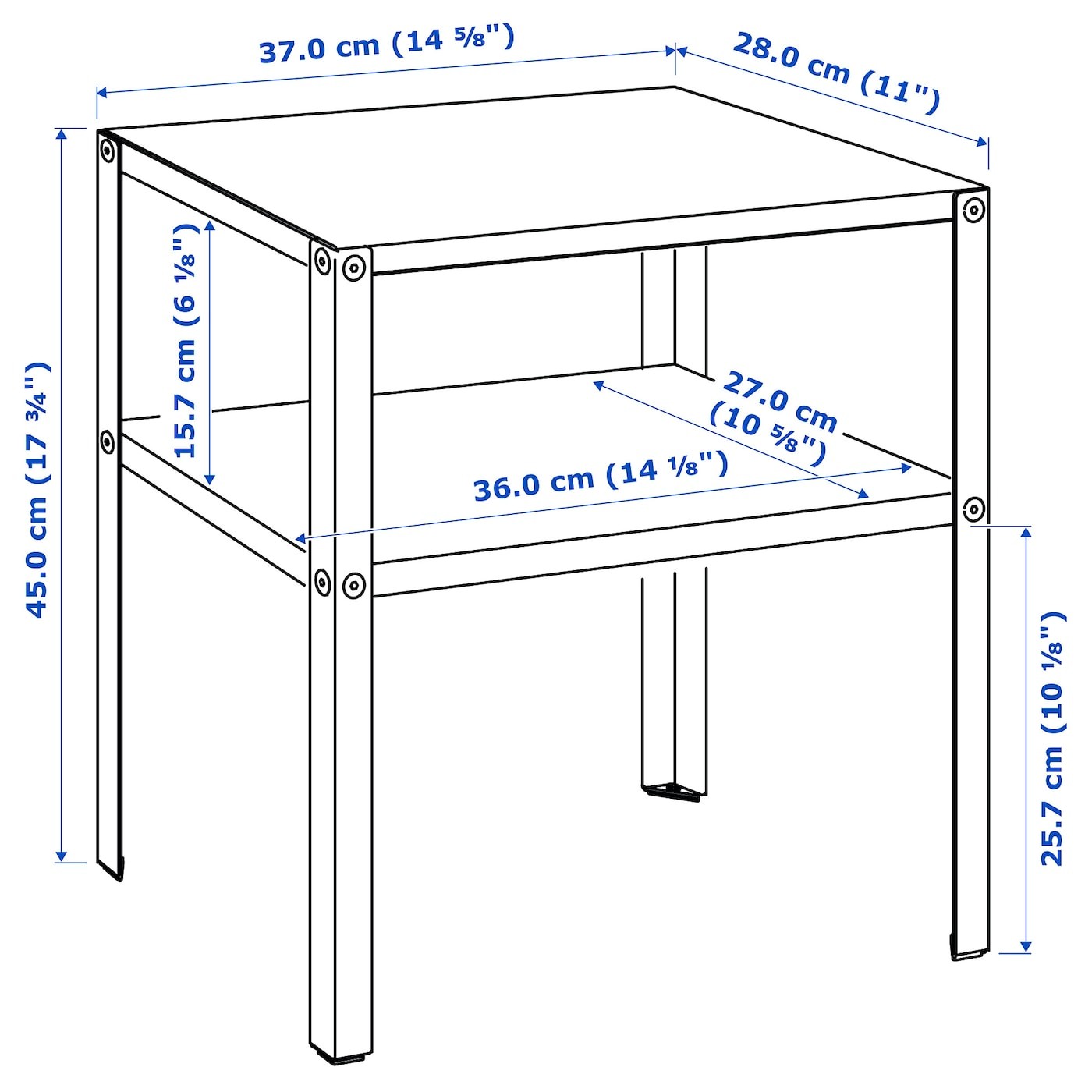 KNARREVIK Bedside table