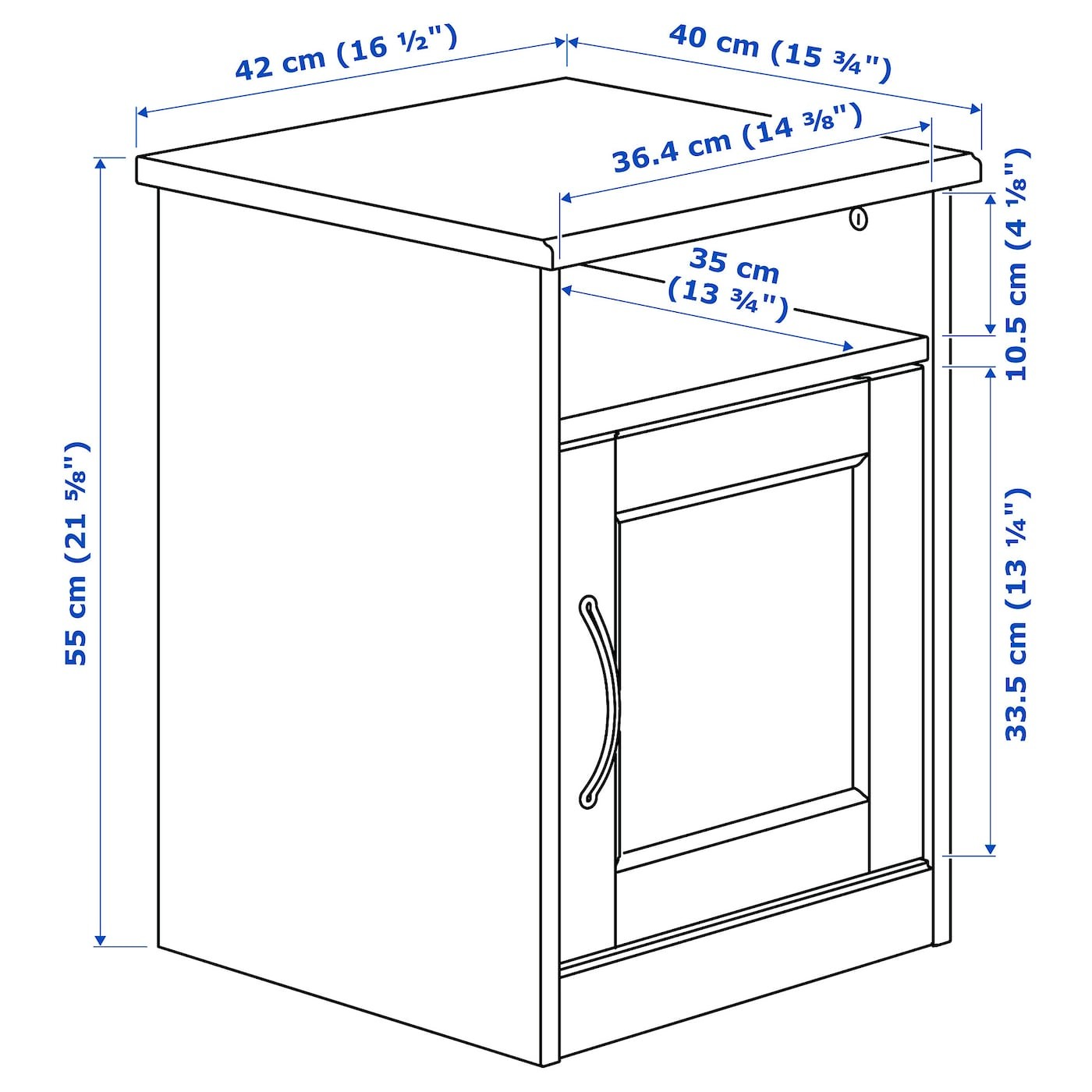 SONGESAND Bedside table