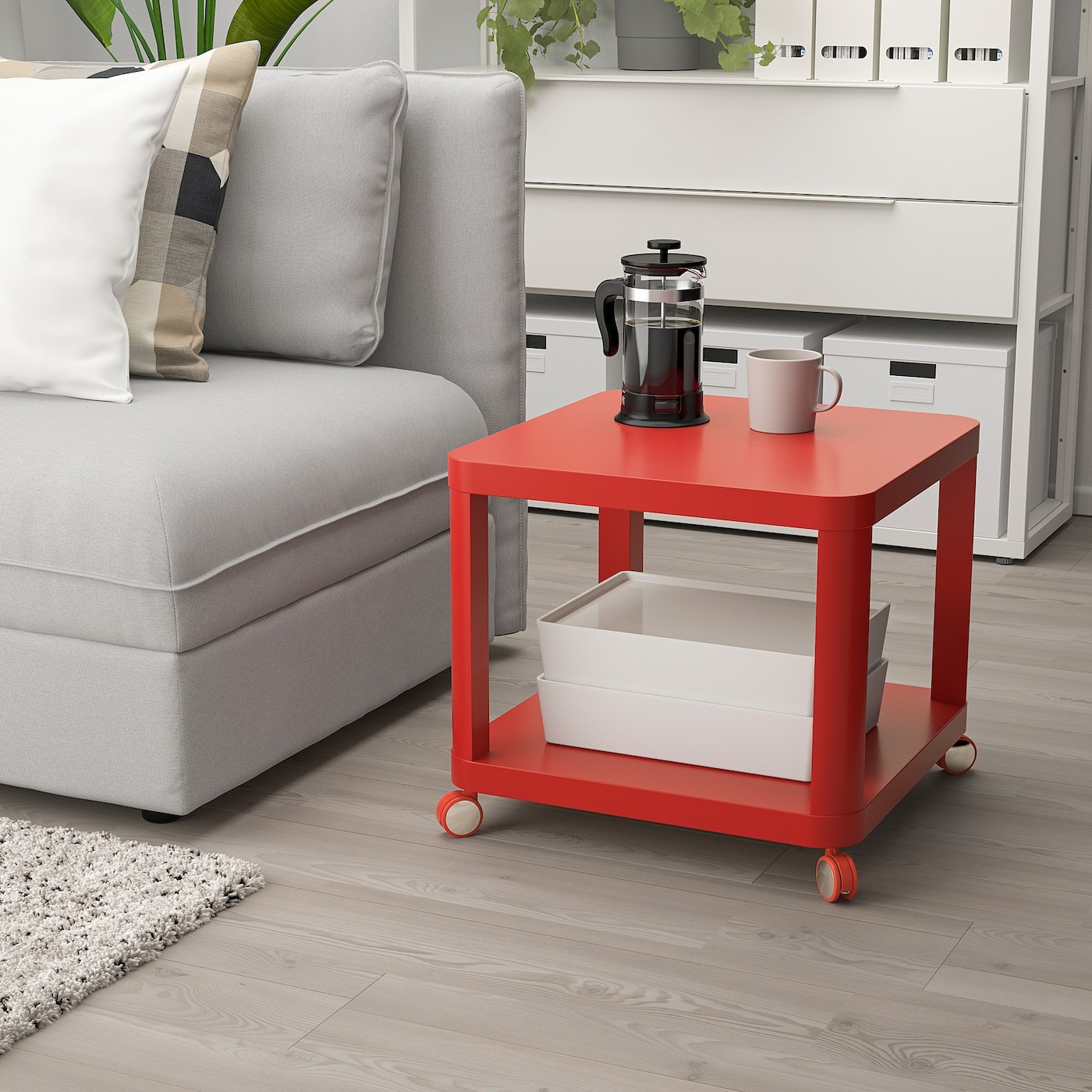 TINGBY Side table on castors