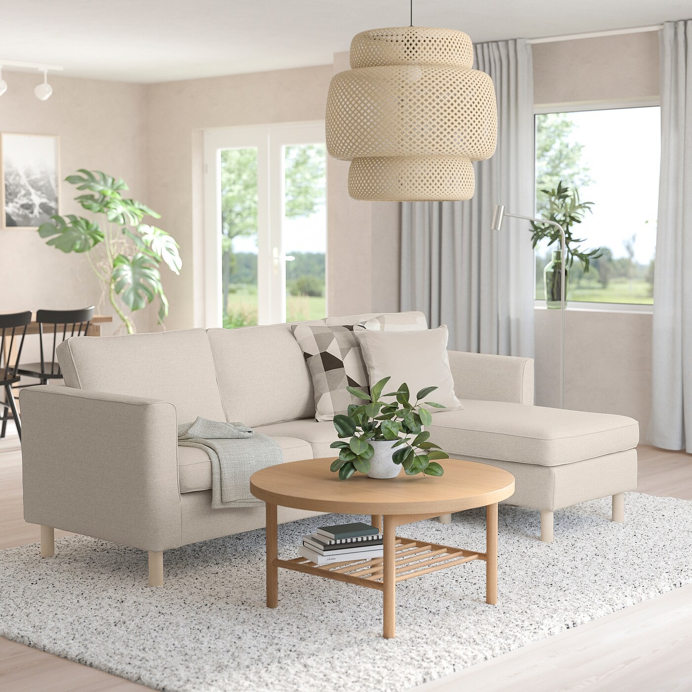 PÄRUP 3-seat sofa with chaise longue