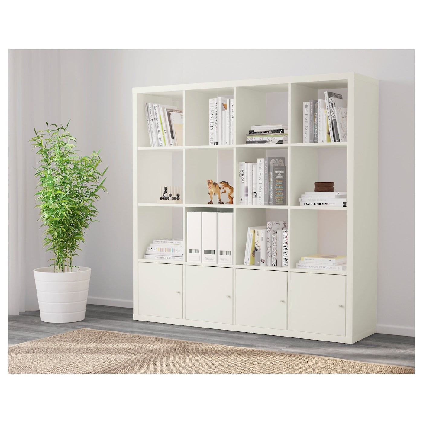 KALLAX Shelving unit with 4 inserts