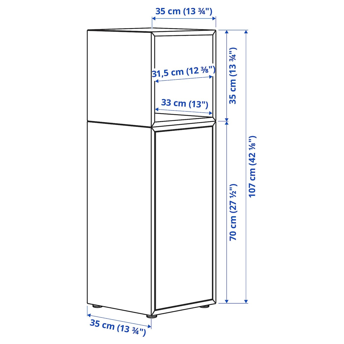 EKET Cabinet combination with feet