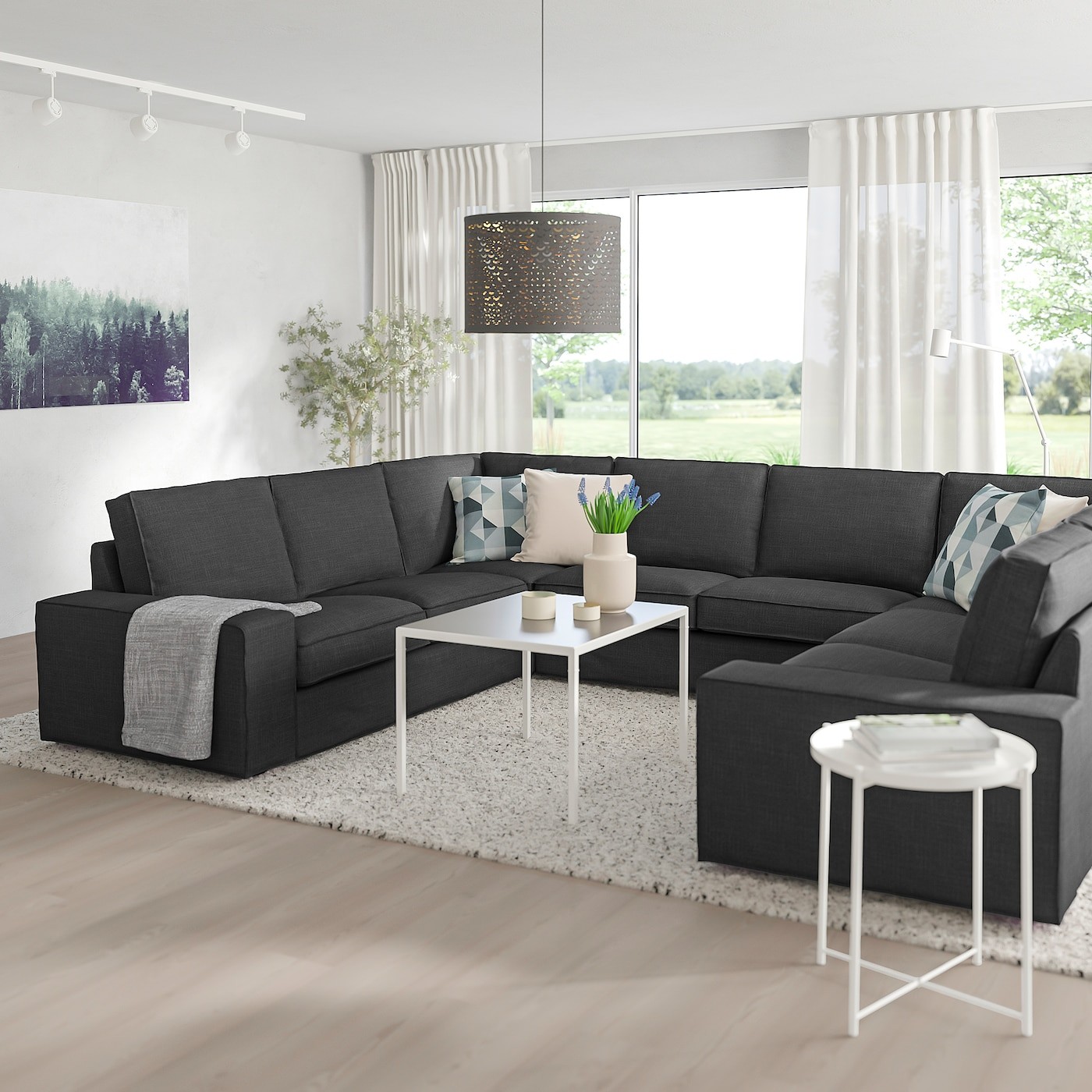 KIVIK U-shaped sofa, 6 seat