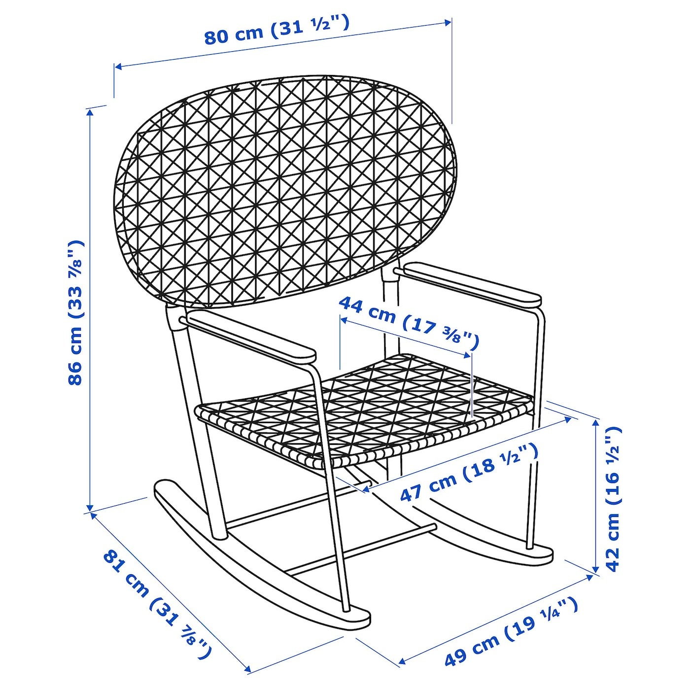 GRÖNADAL Rocking-chair