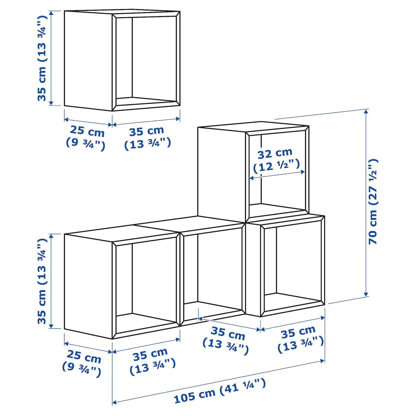 EKET Wall-mounted cabinet combination