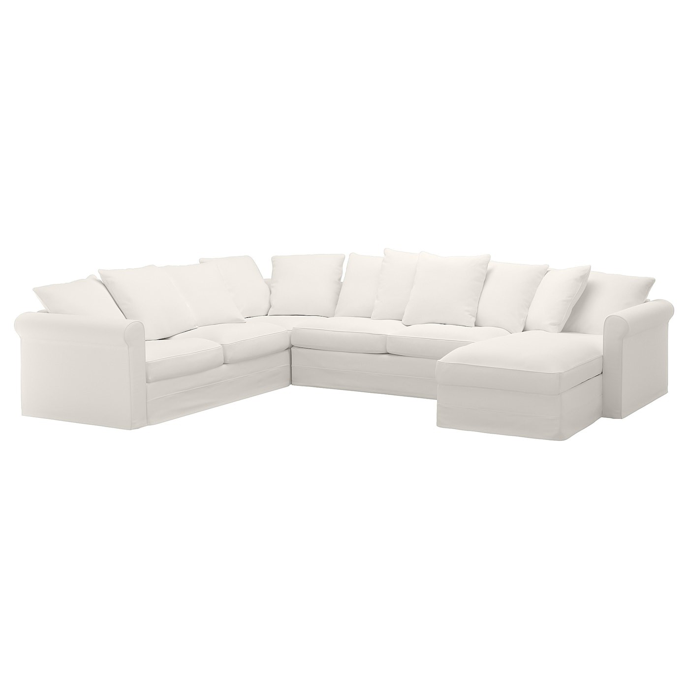 GRÖNLID Cvr crnr sofa-bed 5-seat w chs lng