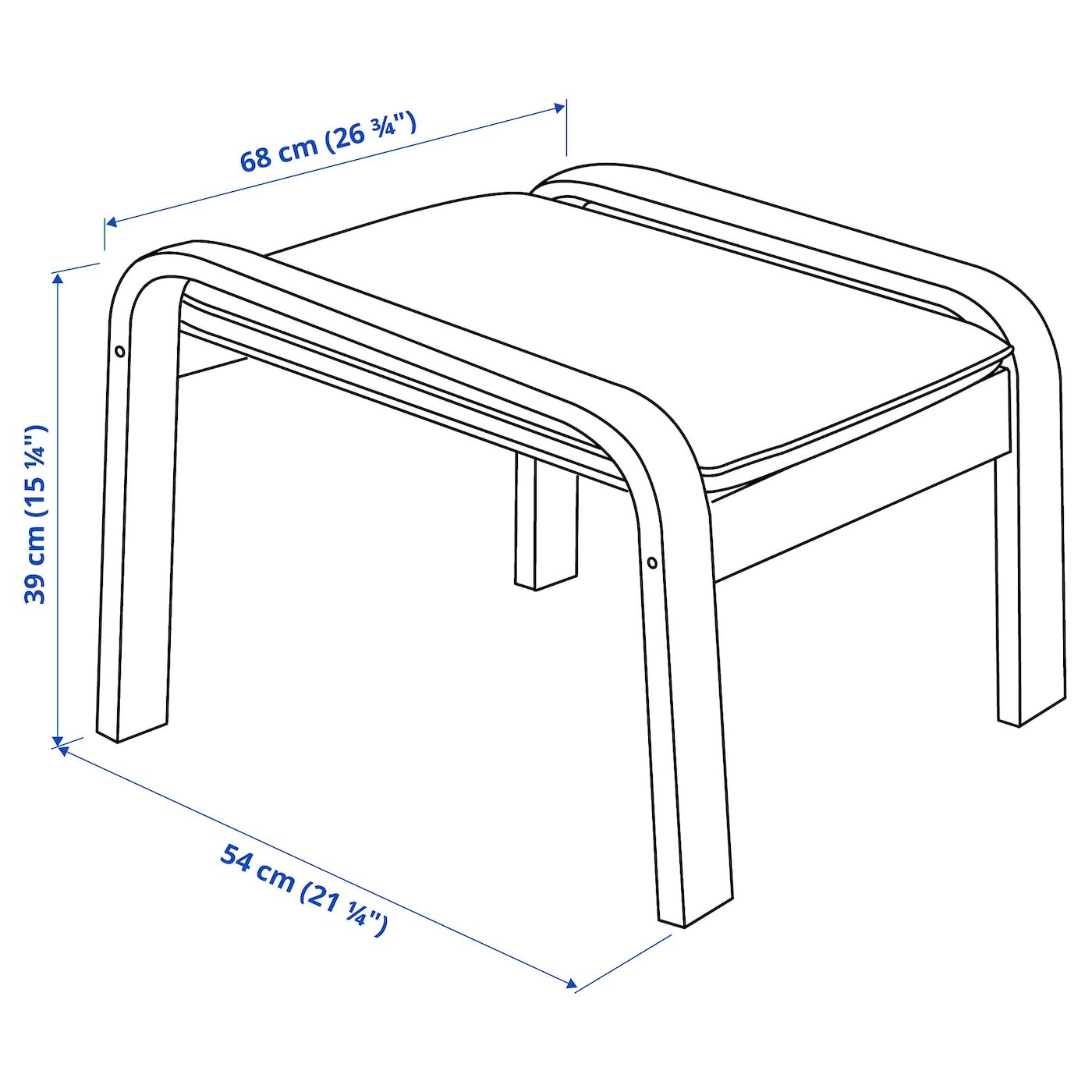 POÄNG Footstool