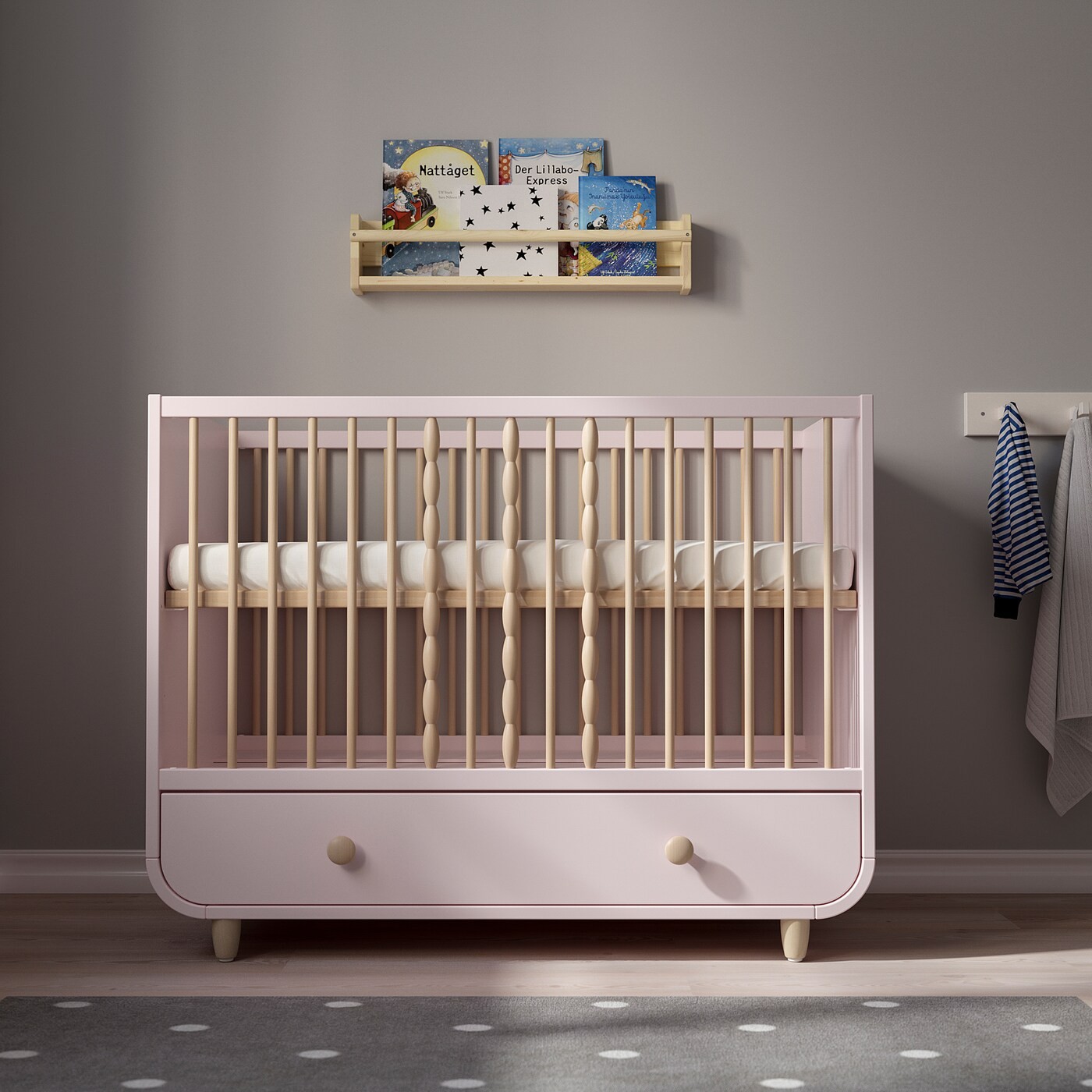 MYLLRA Cot with drawer