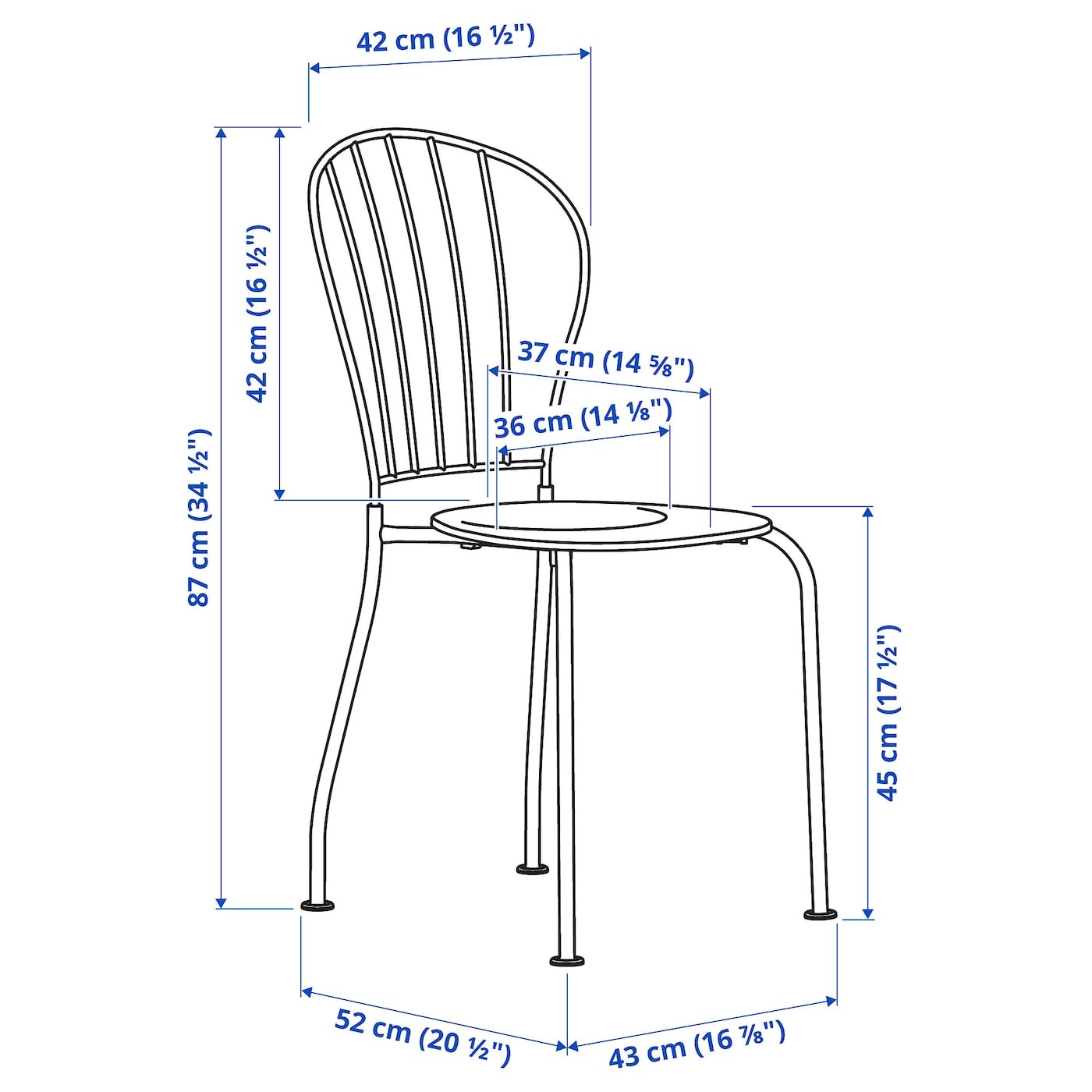 LÄCKÖ Chair, outdoor