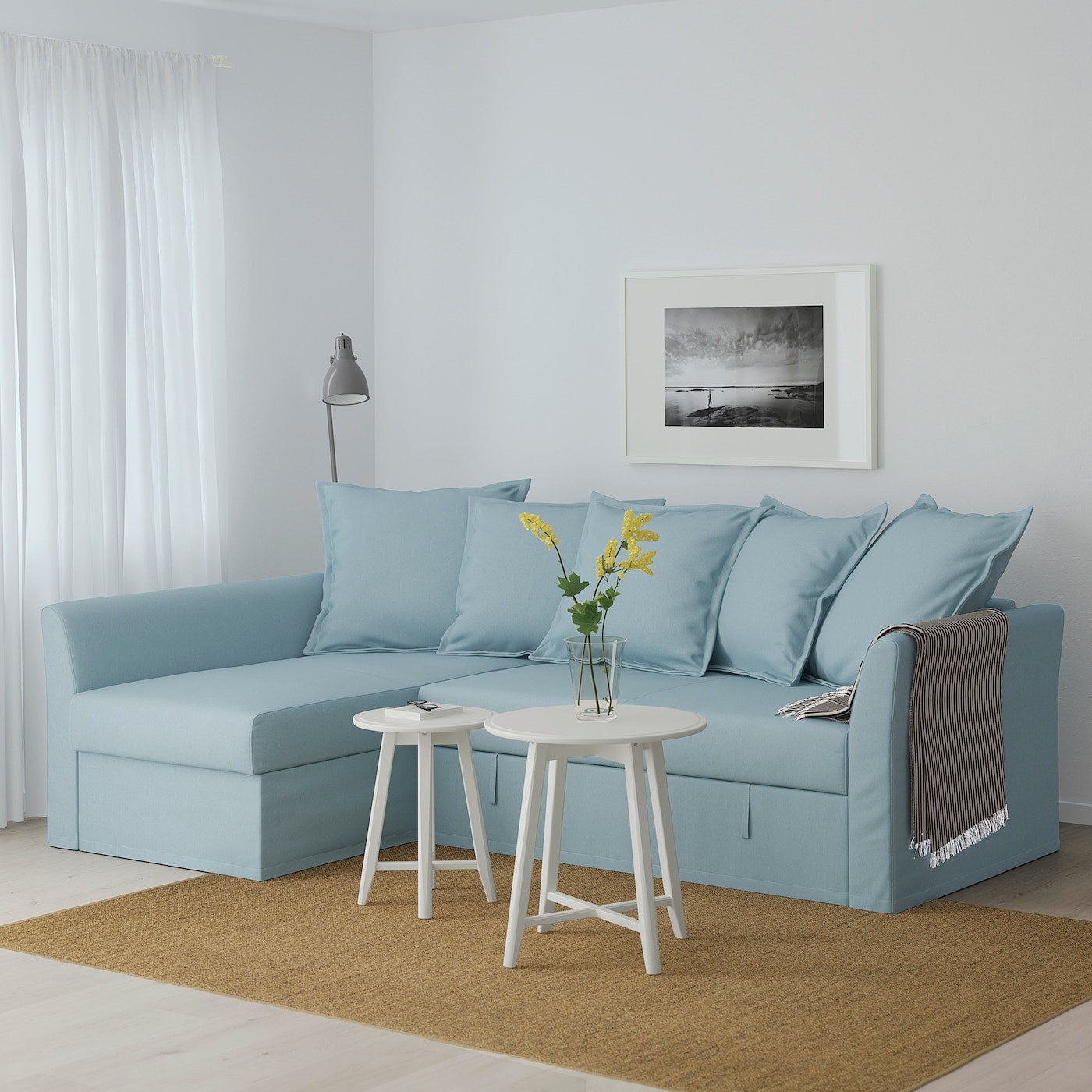 HOLMSUND Corner sofa-bed