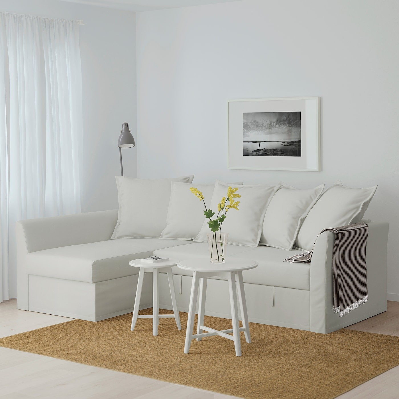 HOLMSUND Corner sofa-bed