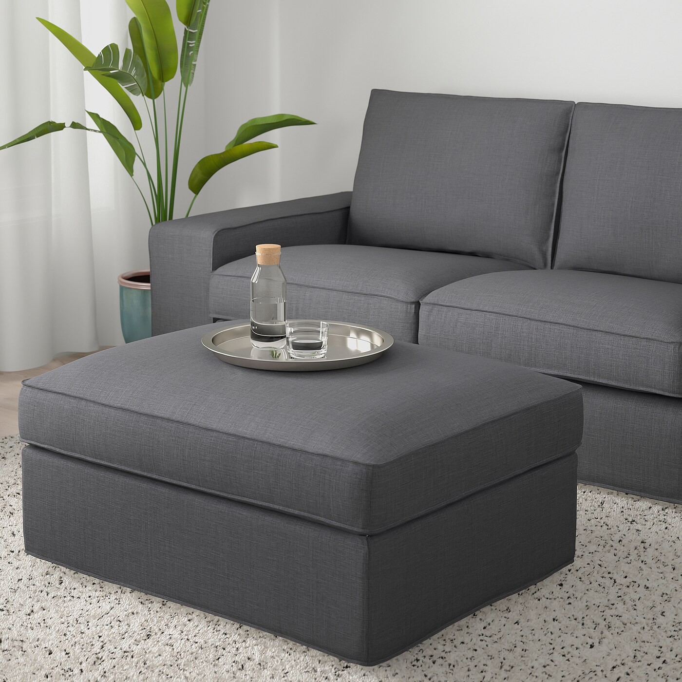 KIVIK Footstool with storage