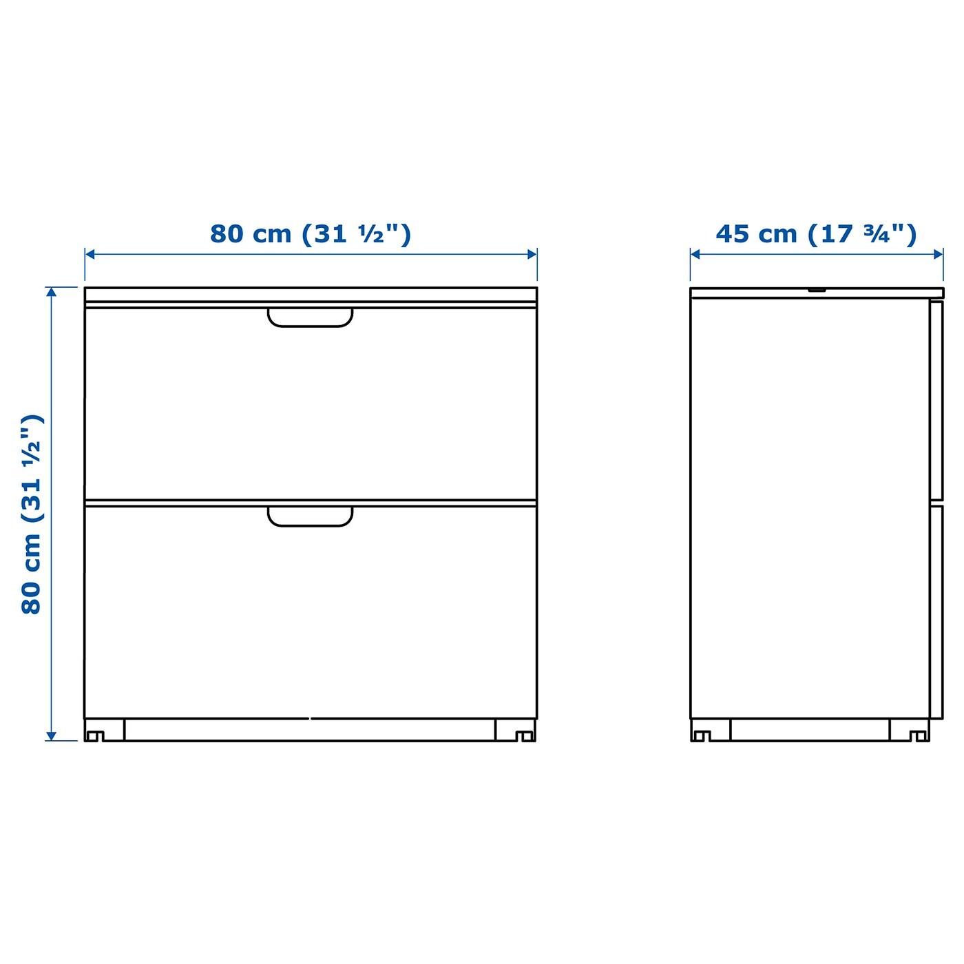 GALANT Drawer unit with drop-file storage