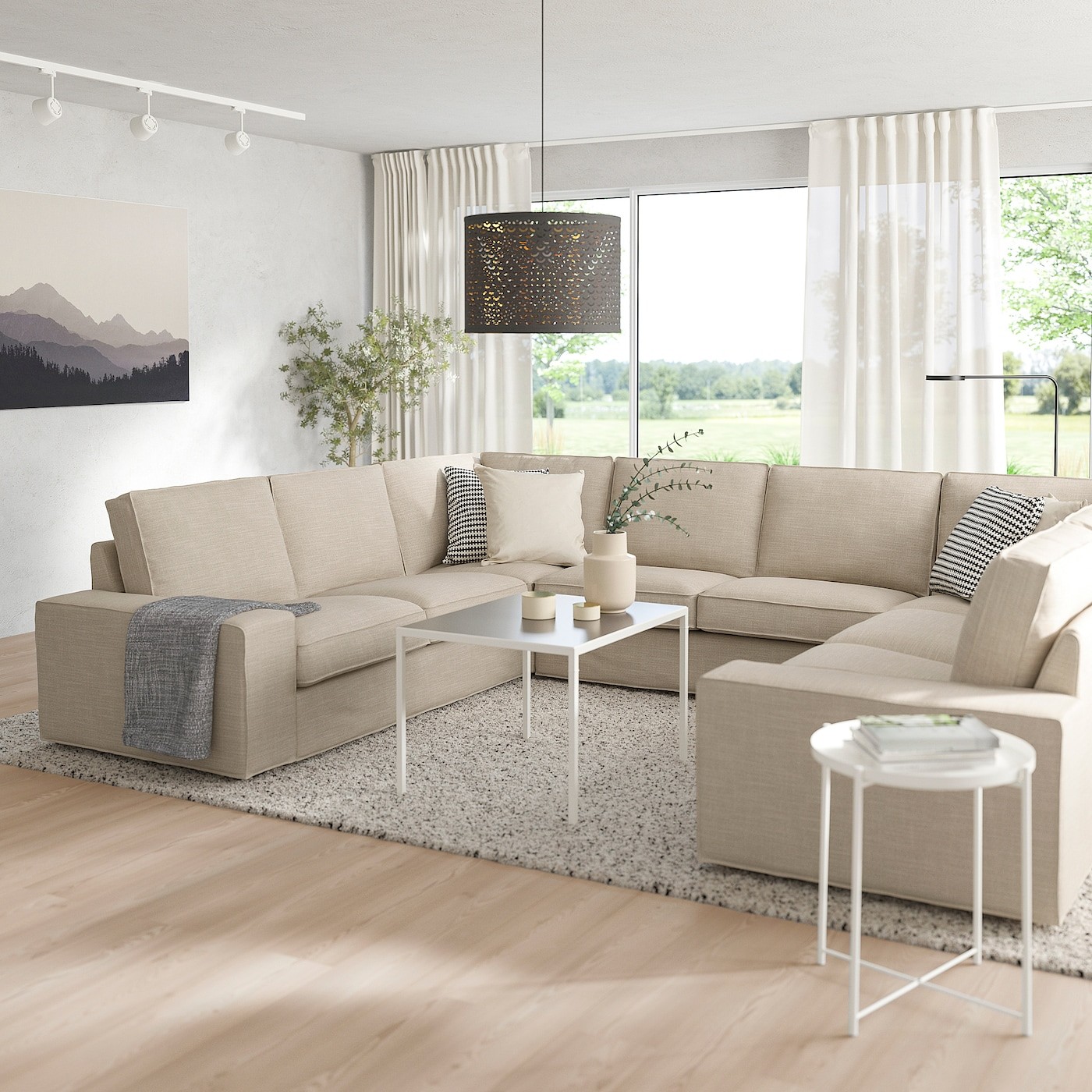 KIVIK U-shaped sofa, 6 seat