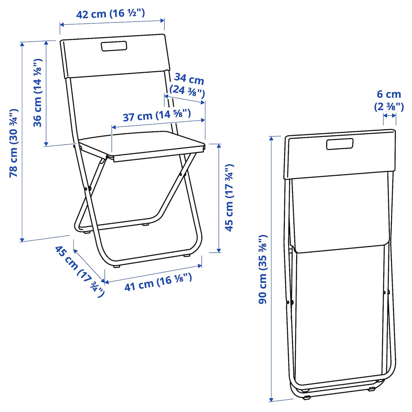 GUNDE Folding chair