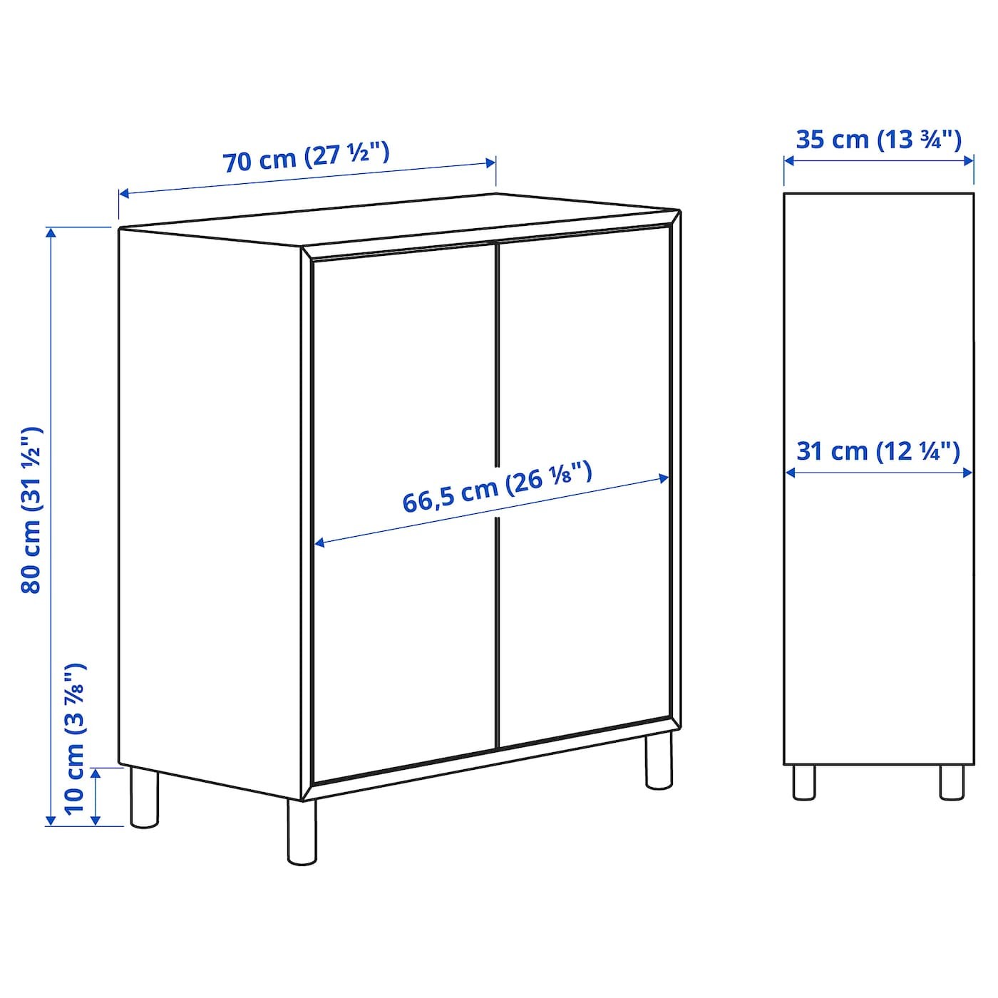 EKET Cabinet combination with legs