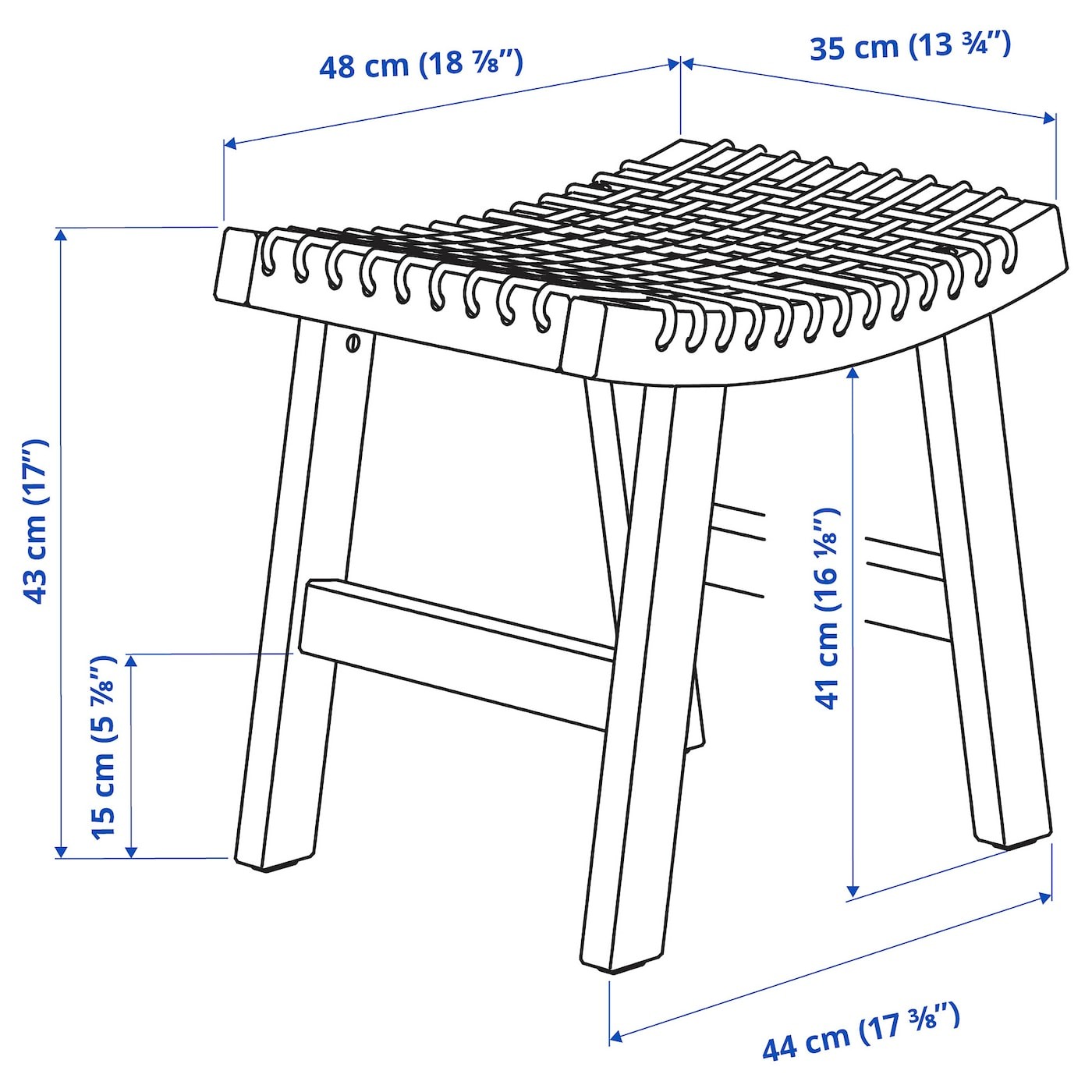 STACKHOLMEN Stool, outdoor