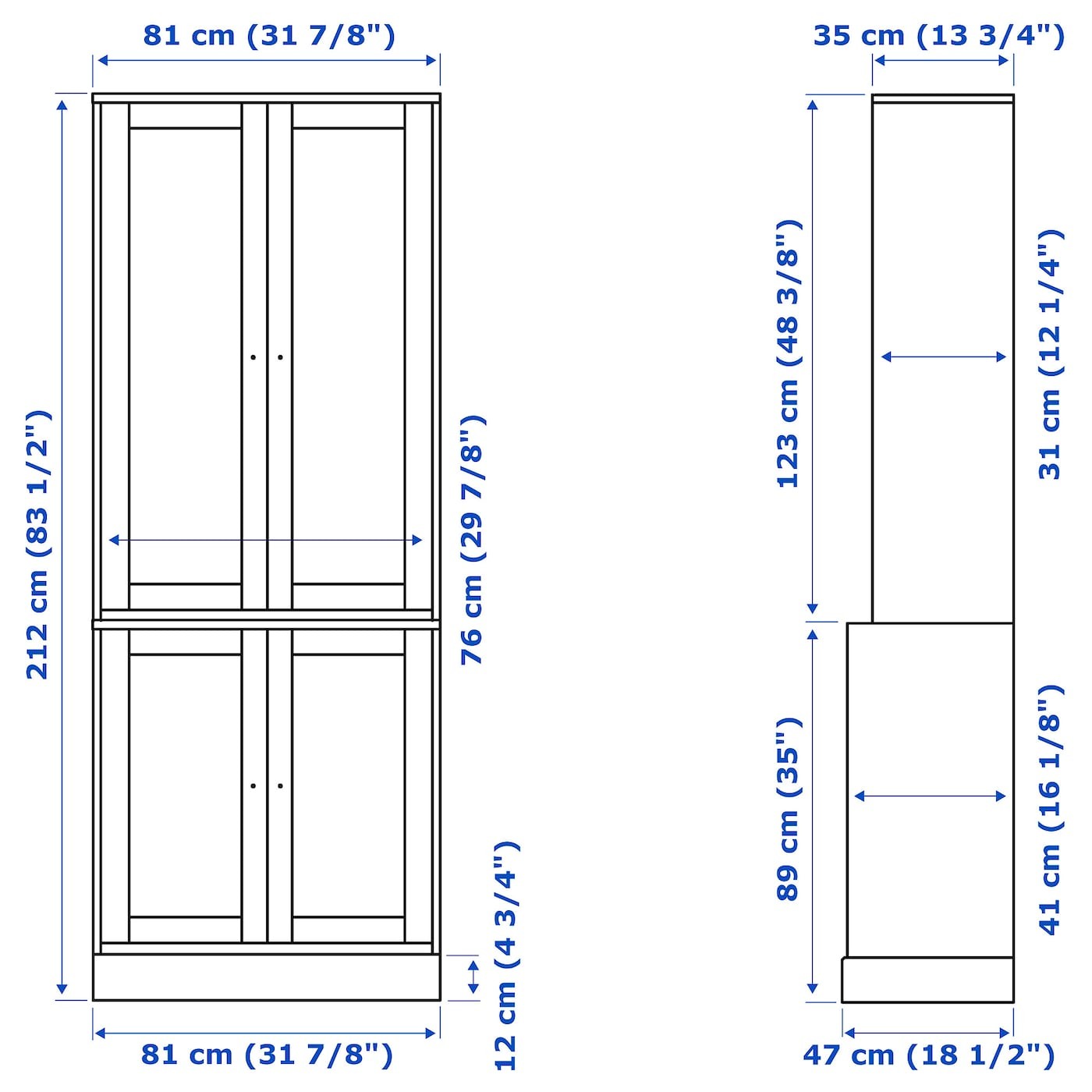 HAVSTA Storage combination with doors