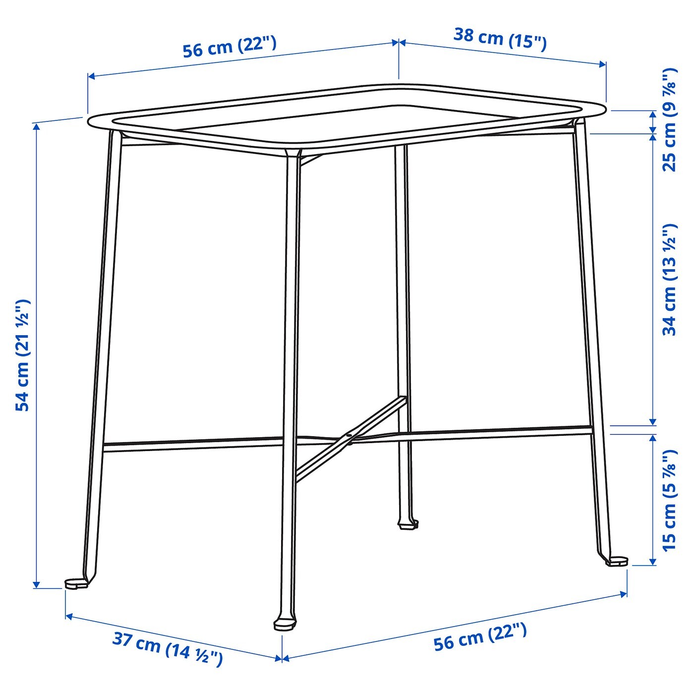 KUNGSHATT Tray table, in/outdoor