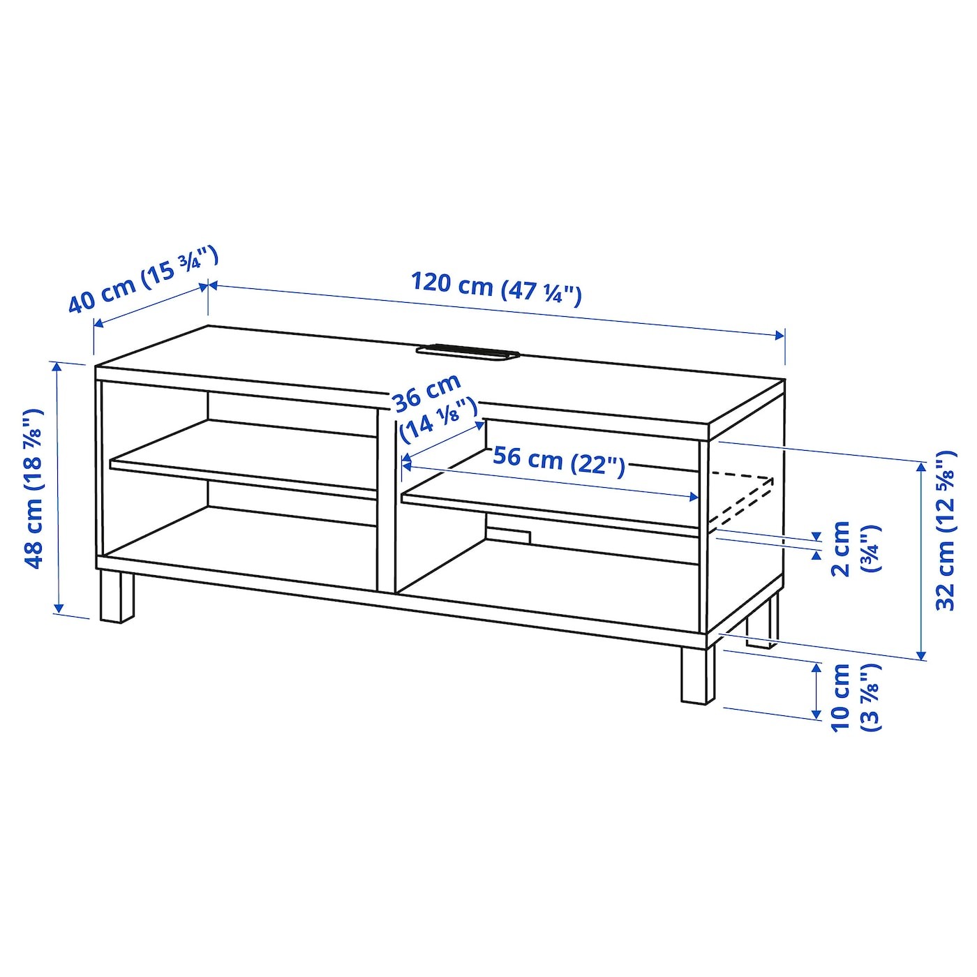 BESTÅ TV bench