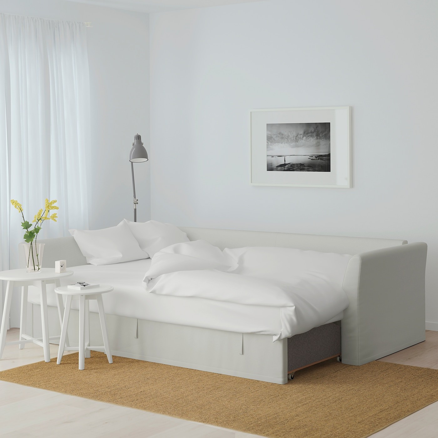 HOLMSUND Corner sofa-bed