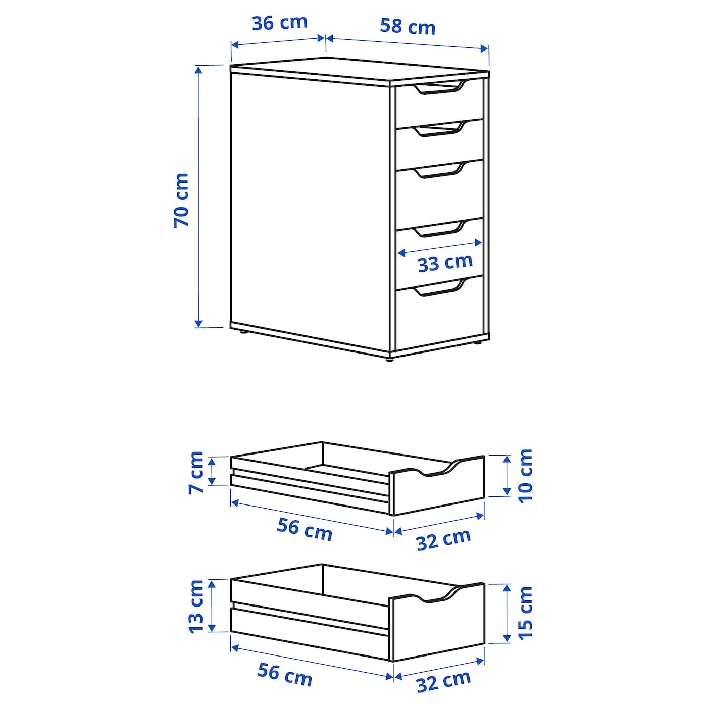 ALEX Drawer unit