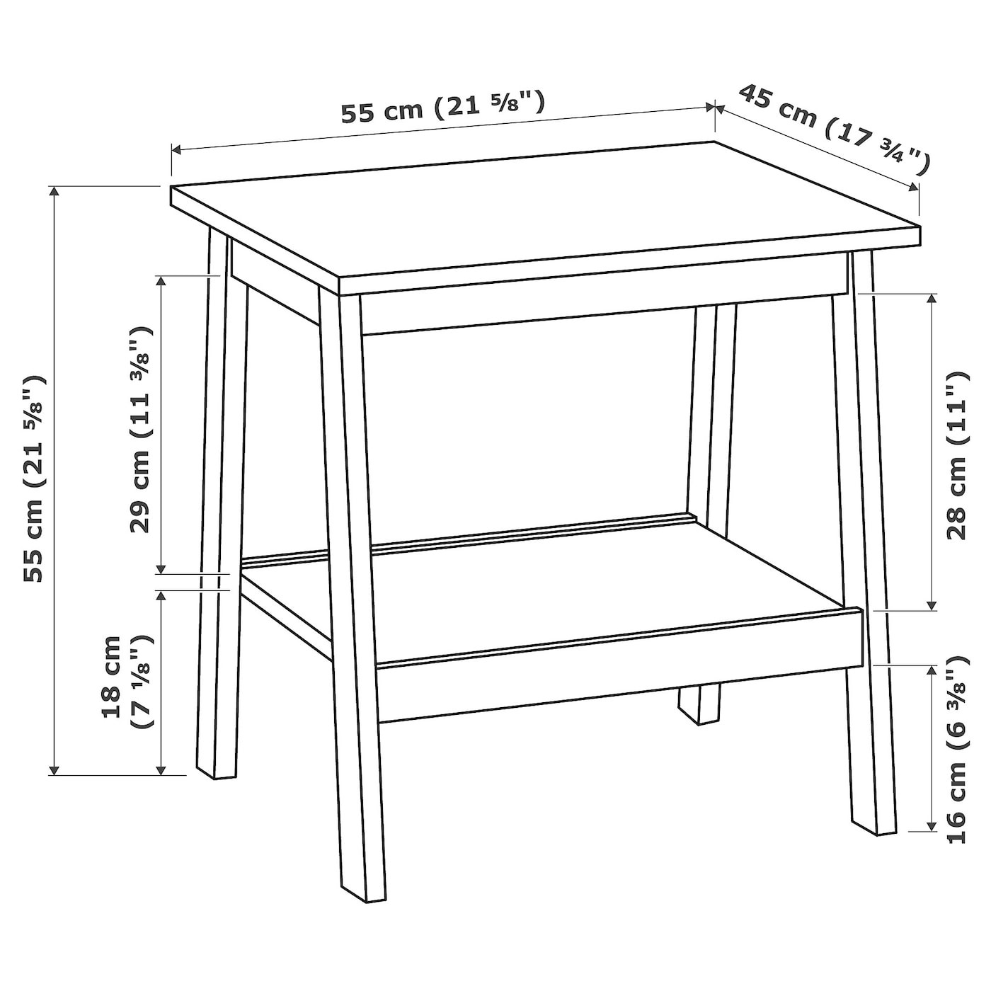 LUNNARP Side table