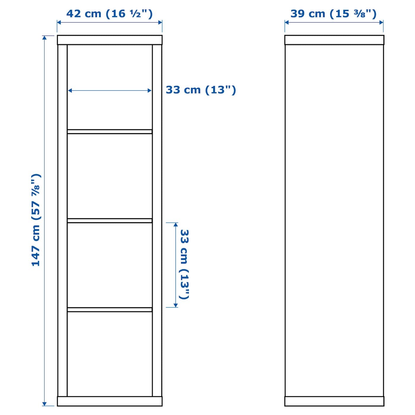 KALLAX Shelving unit with 2 inserts