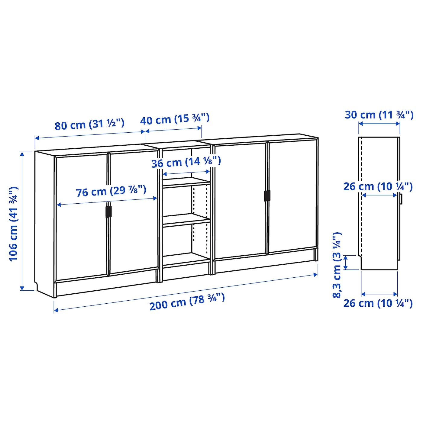 BILLY / MORLIDEN Bookcase