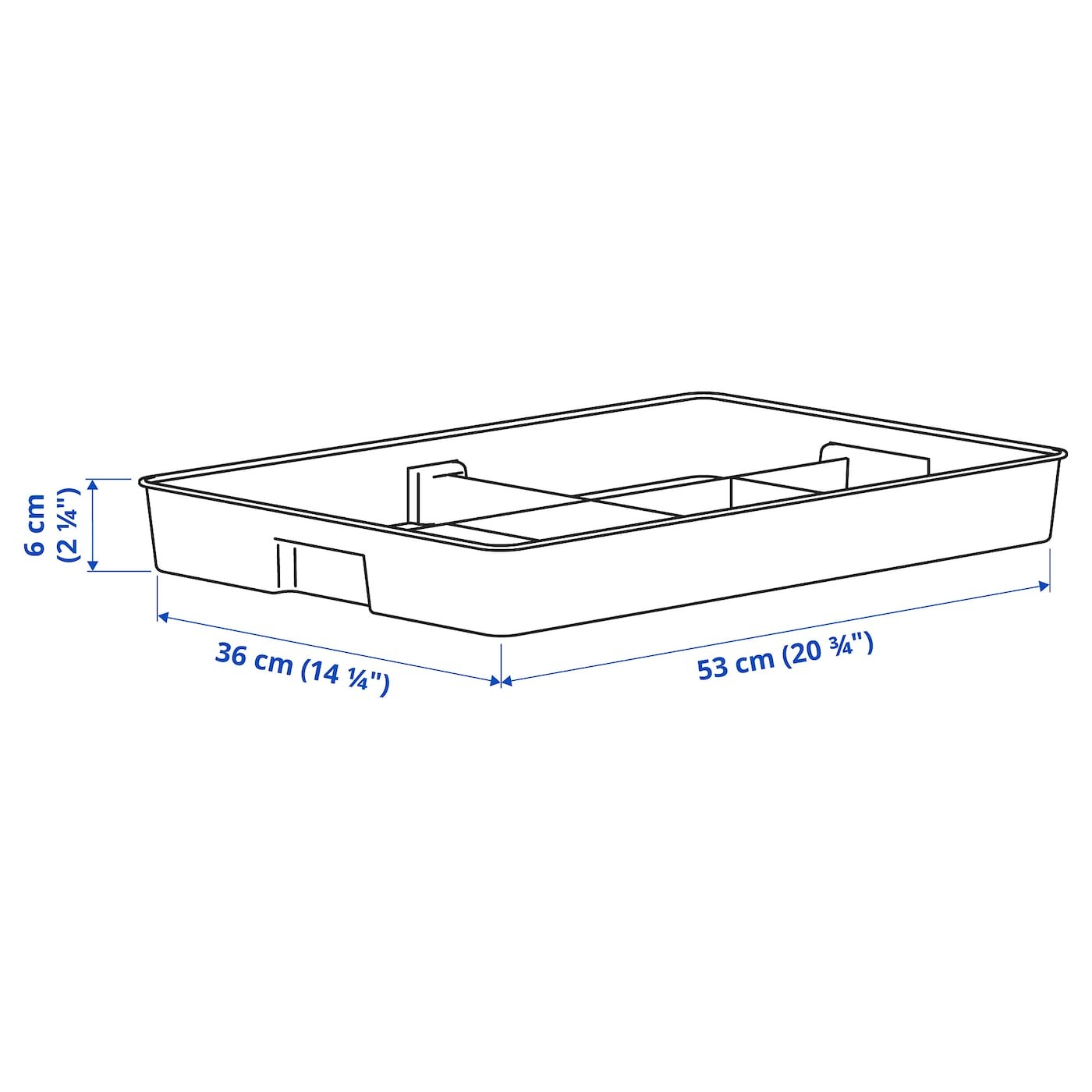 KUGGIS Insert with 8 compartments