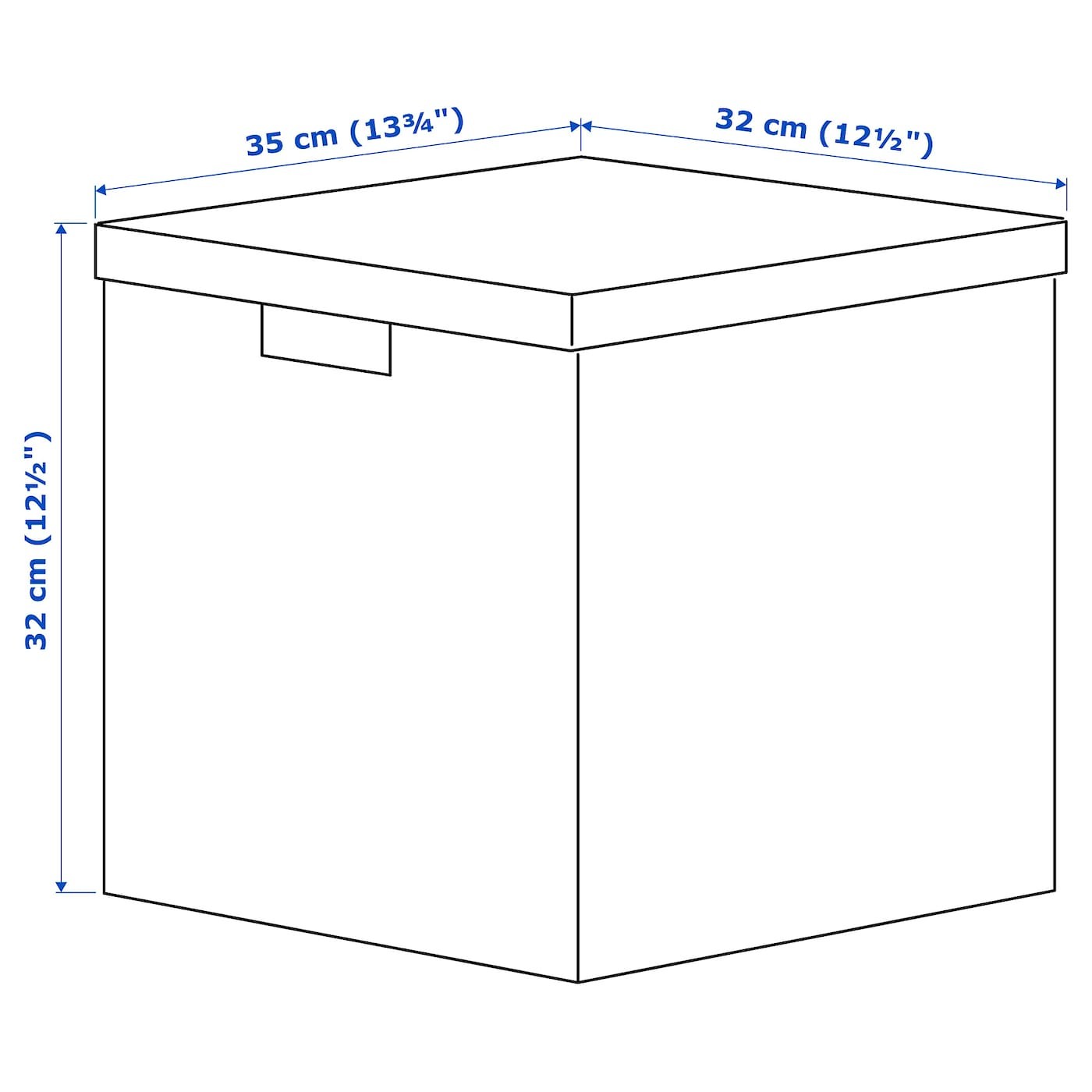 TJENA Storage box with lid