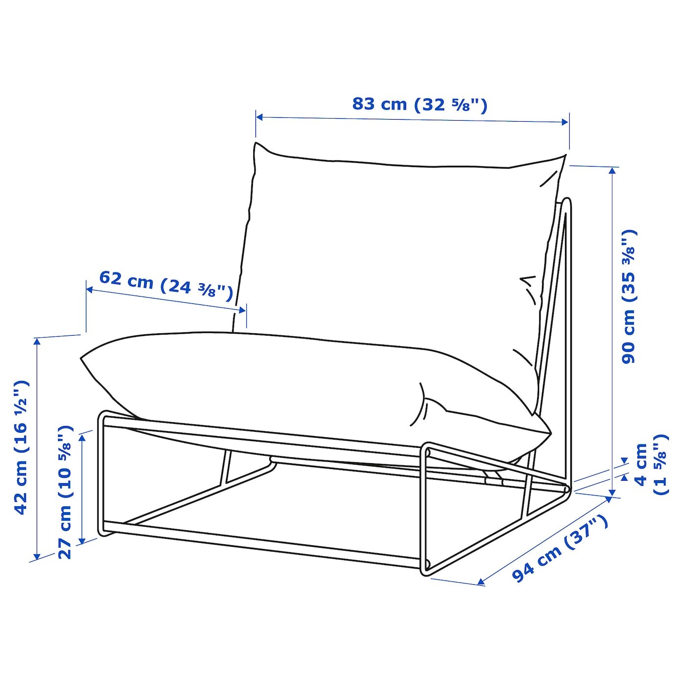 HAVSTEN Easy chair, in/outdoor