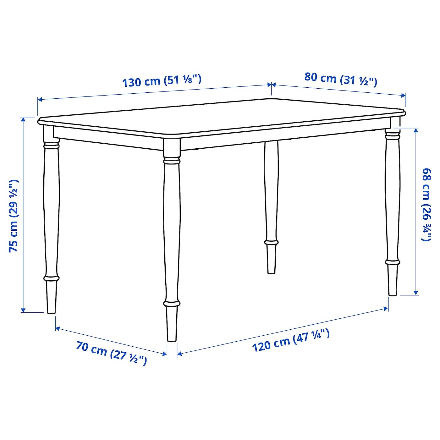 DANDERYD Dining table