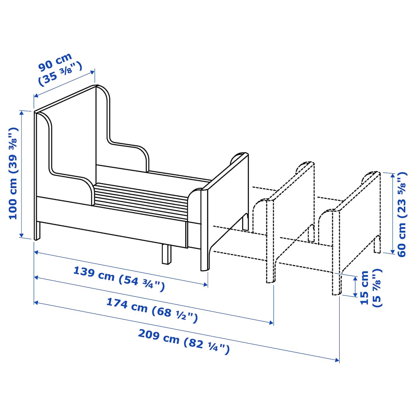 BUSUNGE Extendable bed